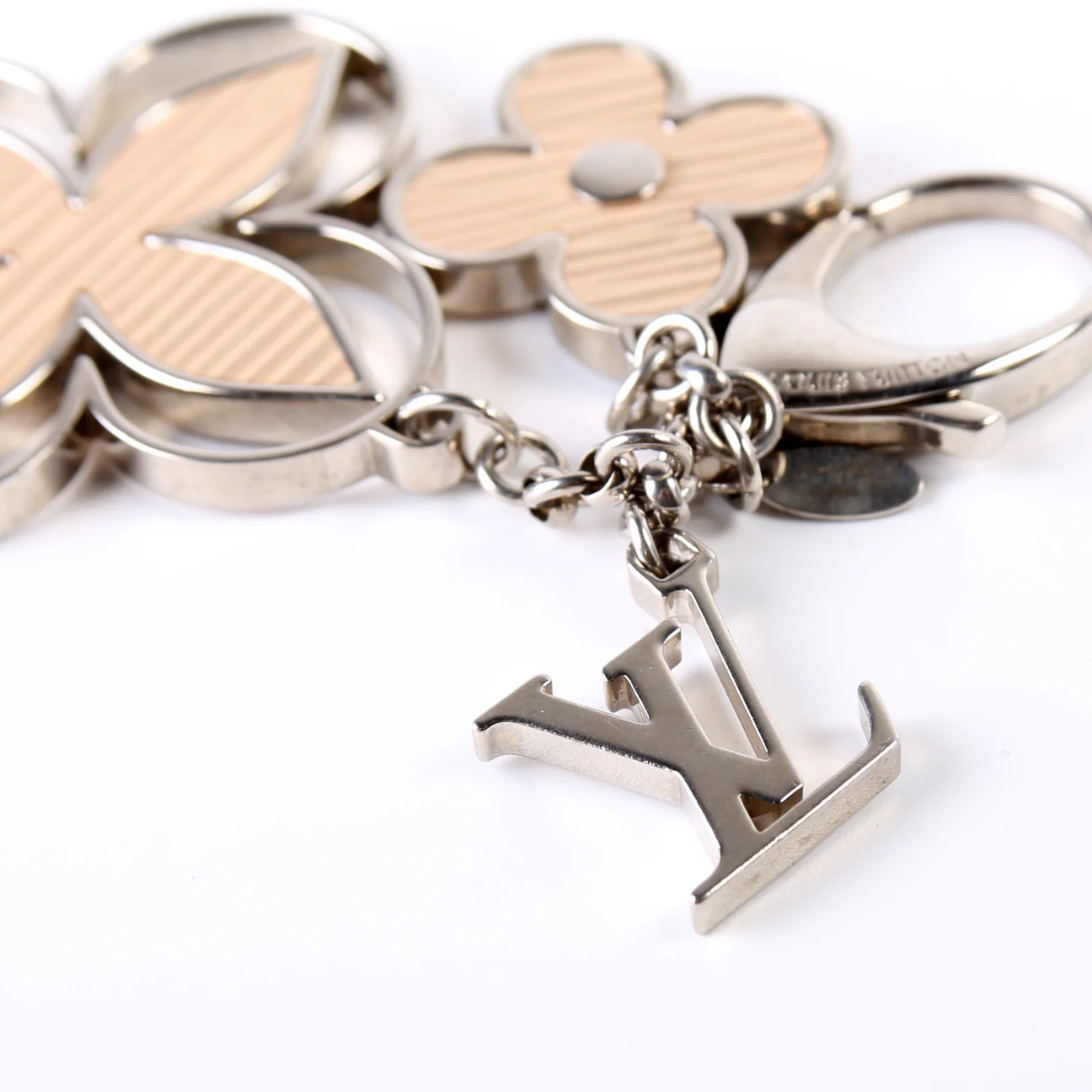 Rimy Epi Bag Charm Silver/Beige - Image 4