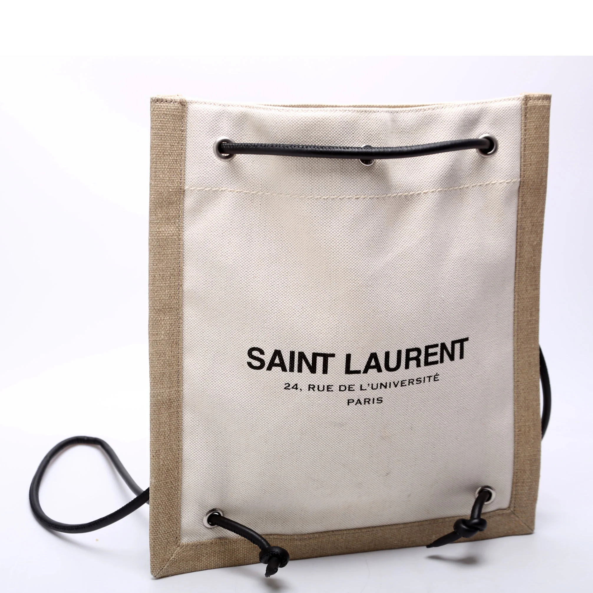 Rive Gauche Backpack Linen/Calfskin - Image 2