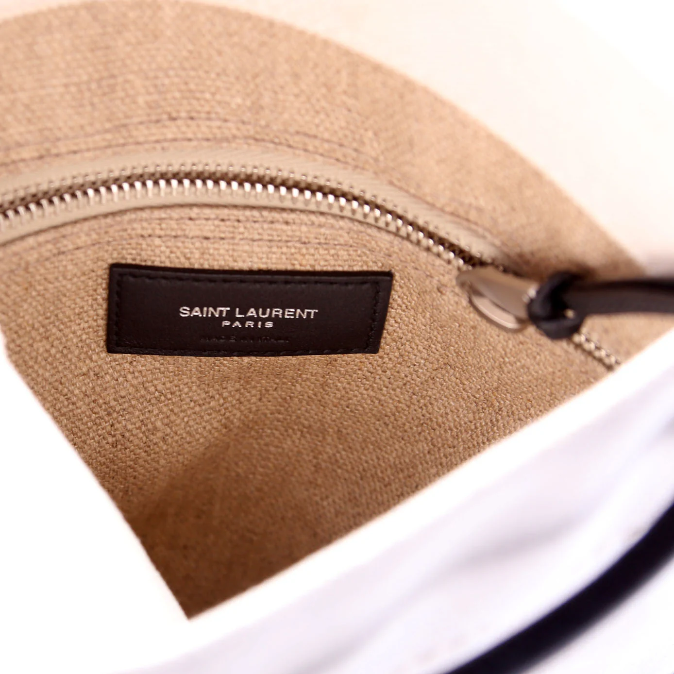 Rive Gauche Backpack Linen/Calfskin - Image 8