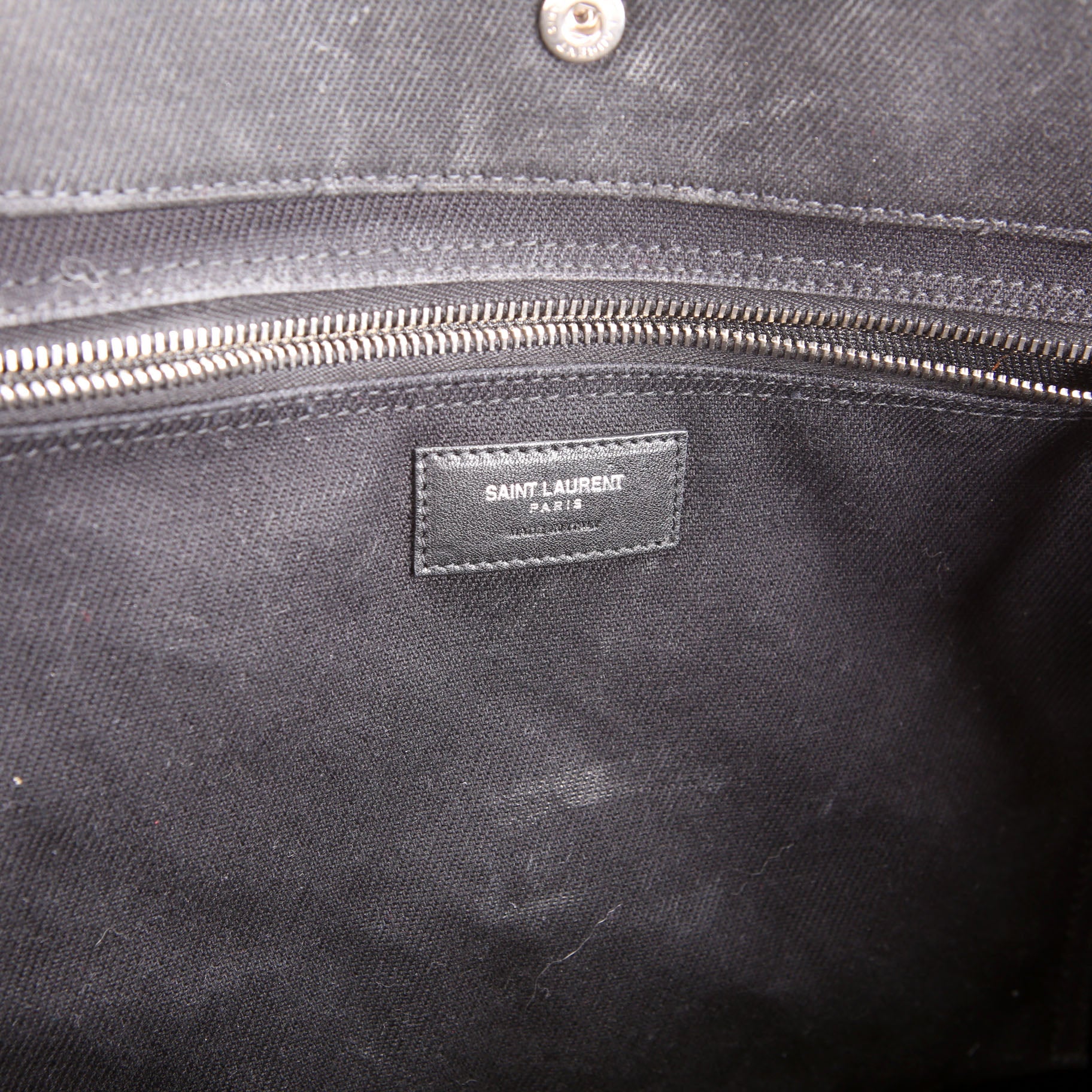 Rive Gauche Canvas Tote Bag 499290 Black - Image 11