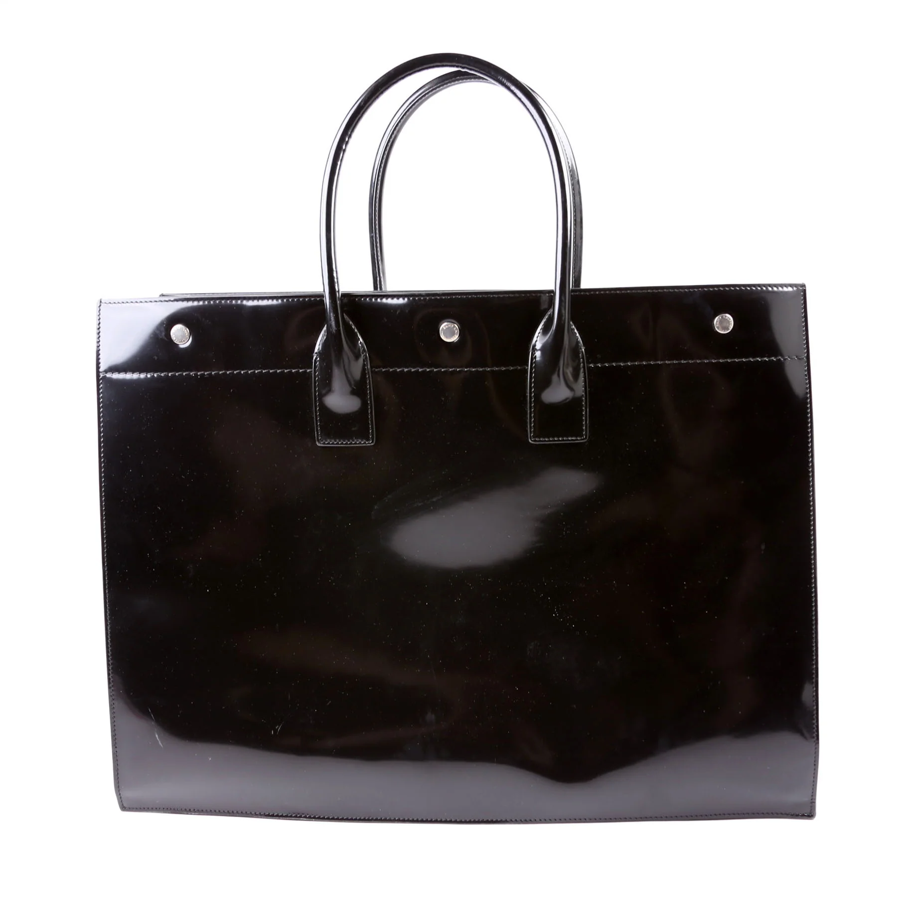Rive Gauche Patent Calfskin 587273 Black - Image 2