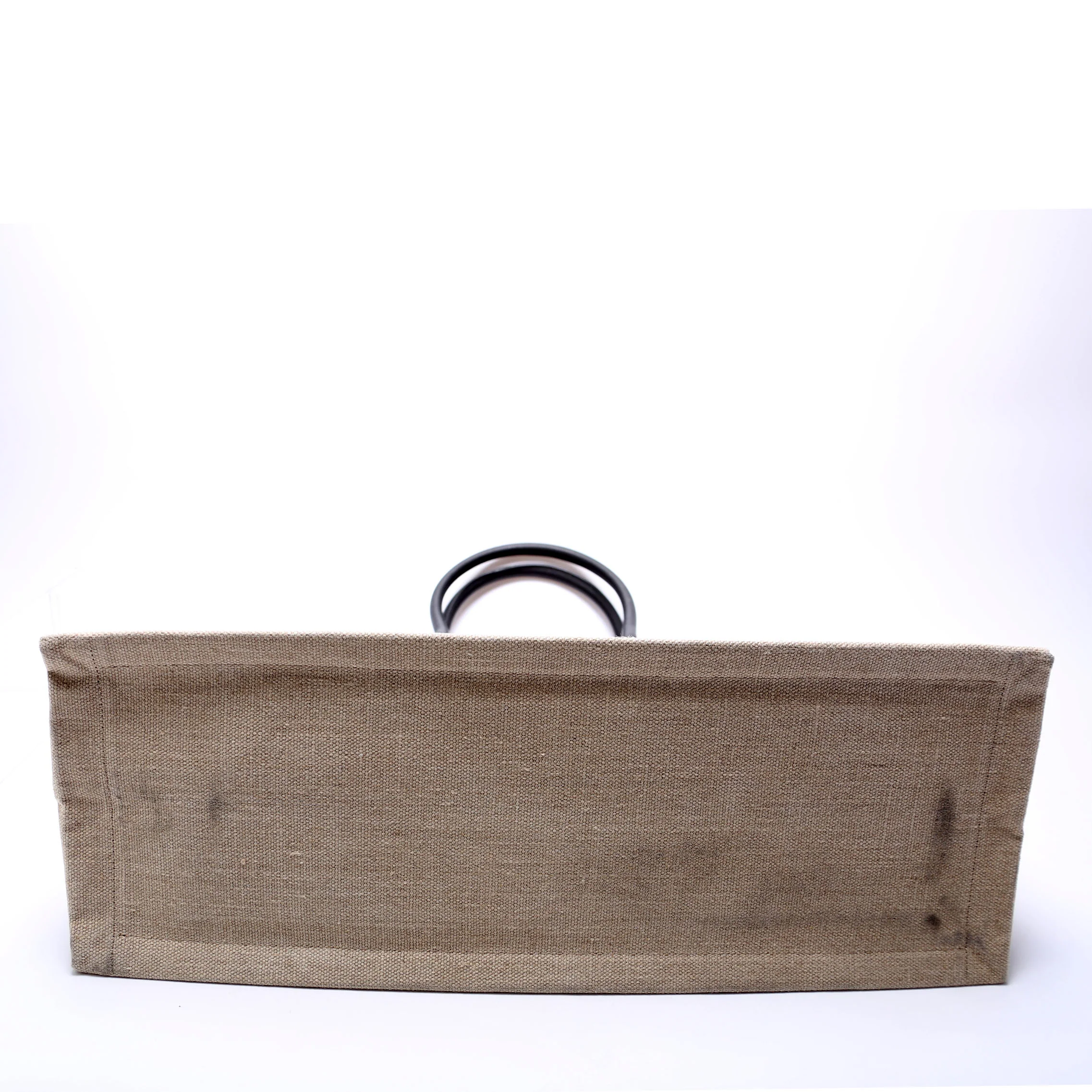 Rive Gauche Tote Bag Beige/Black - Image 4