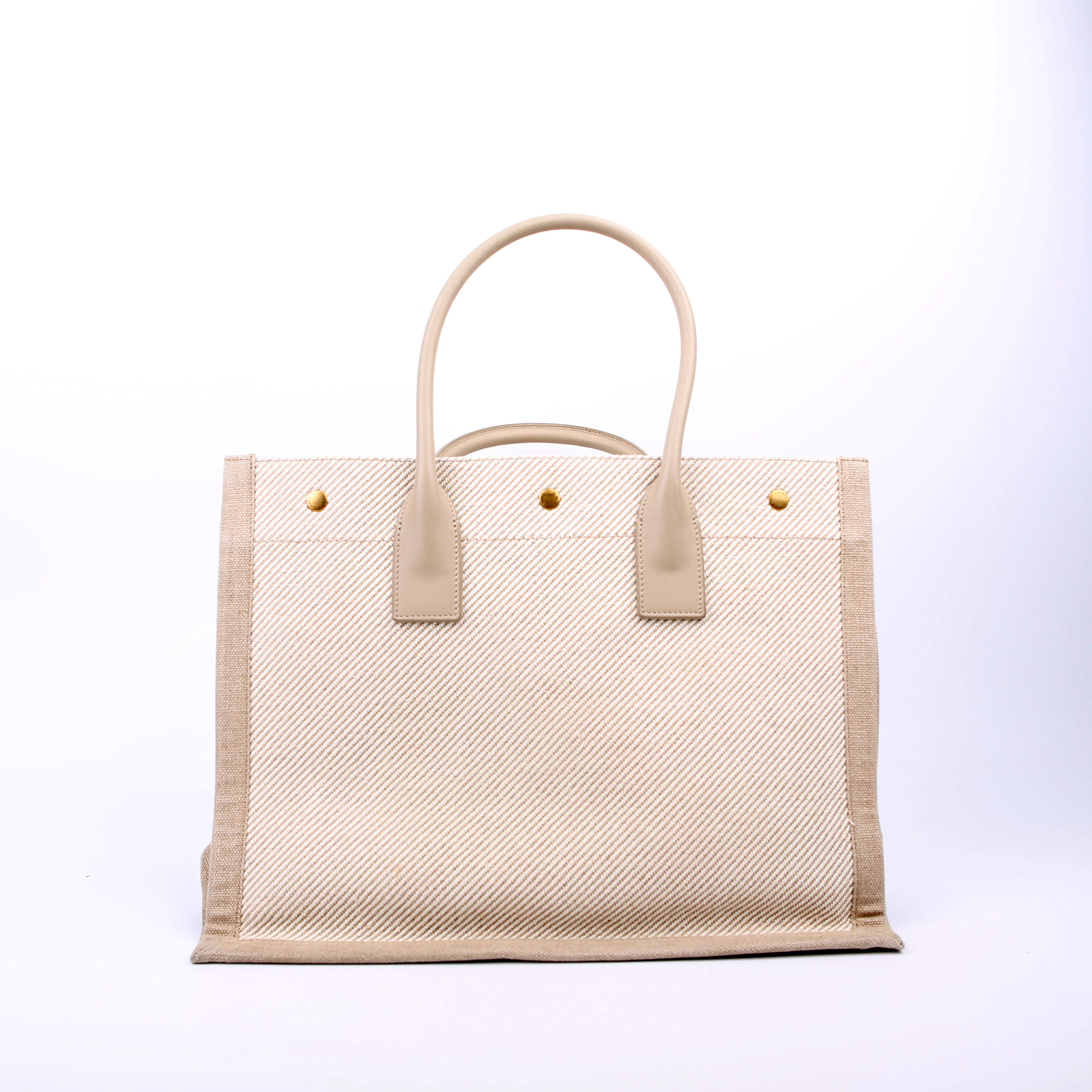 Rive Gauche Tote Bag Small Beige - Image 3