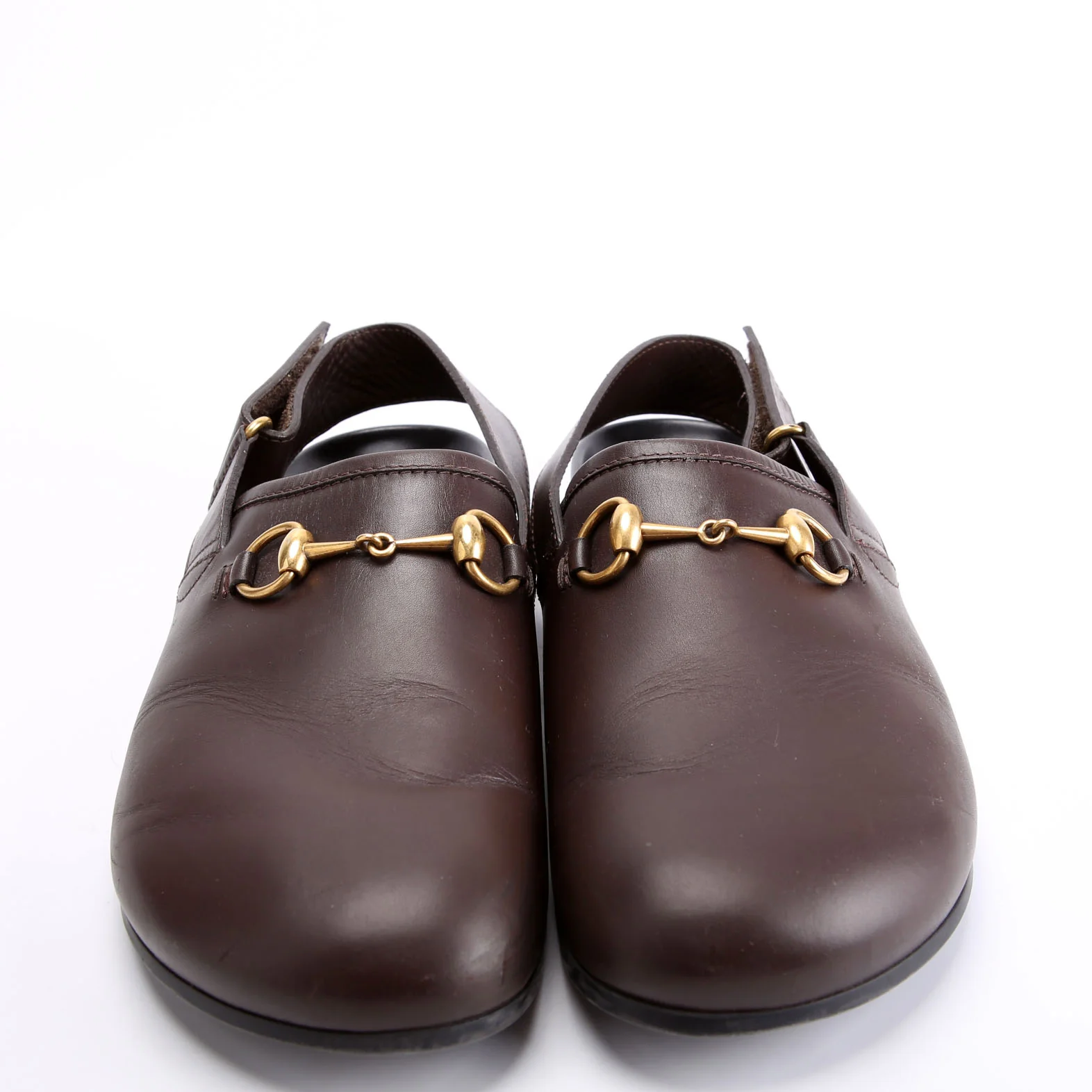 River Horsebit Slingback Mules Mens Size 8 Brown/Black - Image 2
