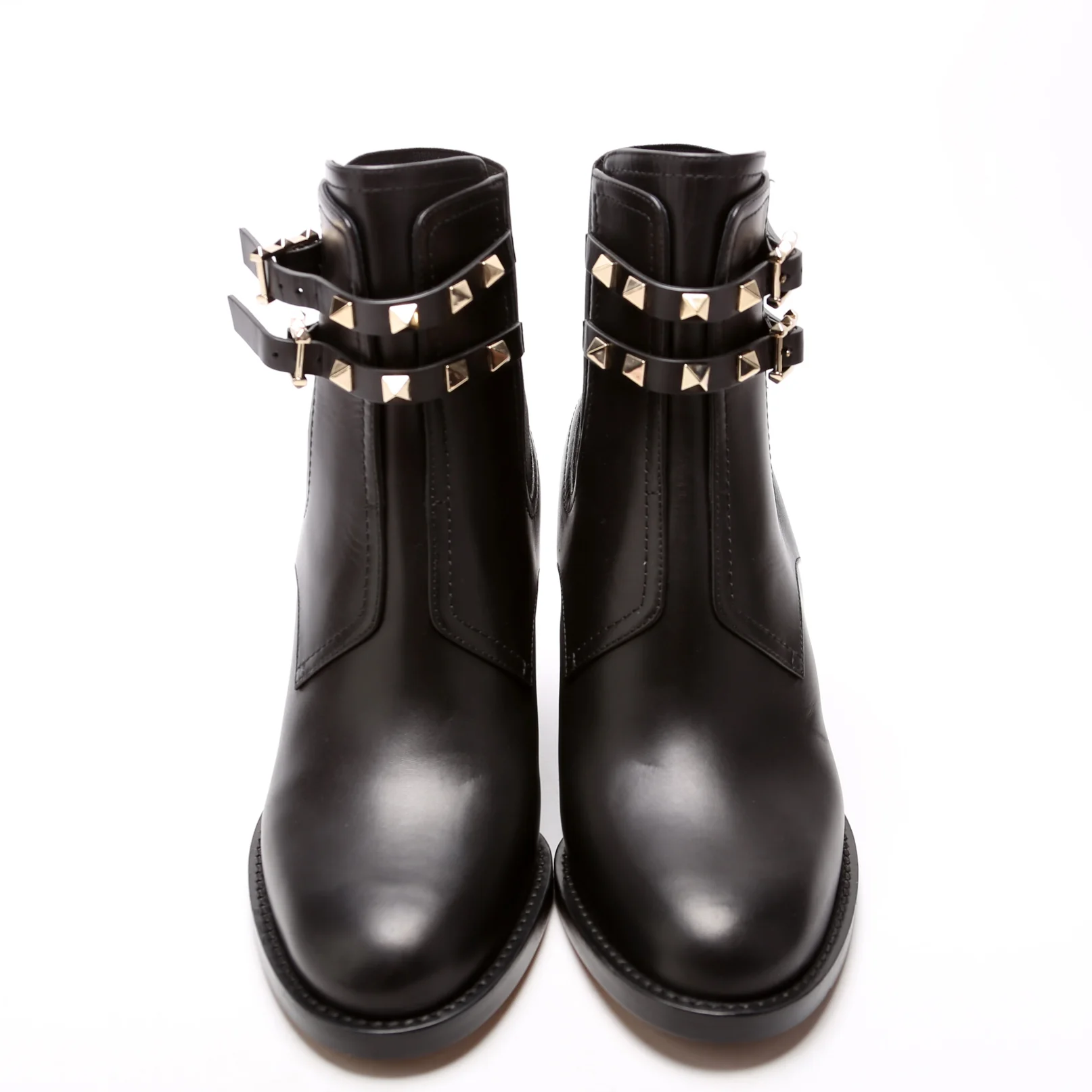 Rockstud Ankle Boot Calfskin Size 38 Black - Image 2