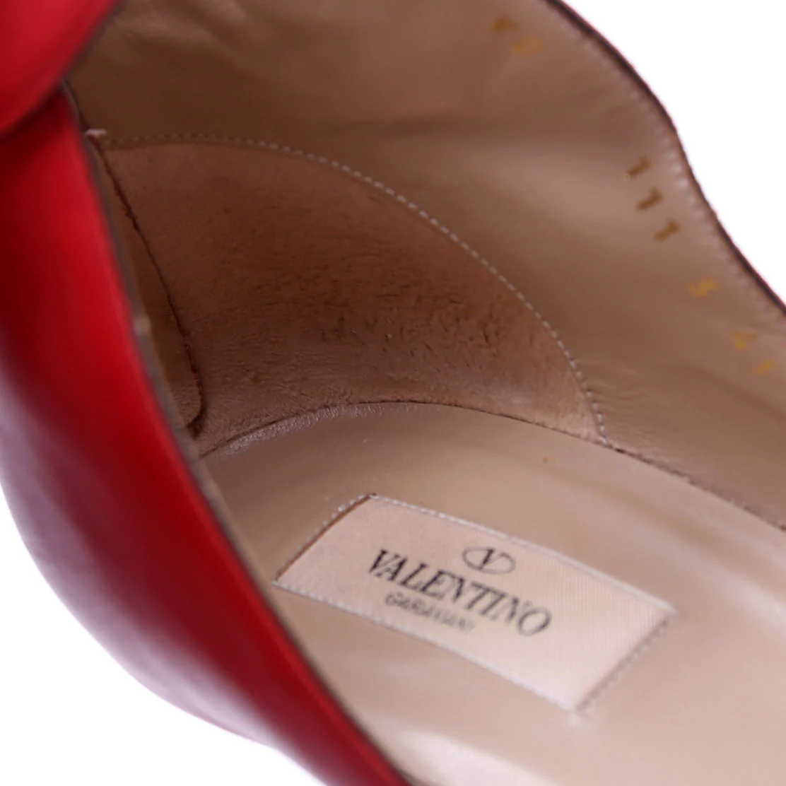 Rockstud Ankle Strap Pumps Size 41 Red - Image 6
