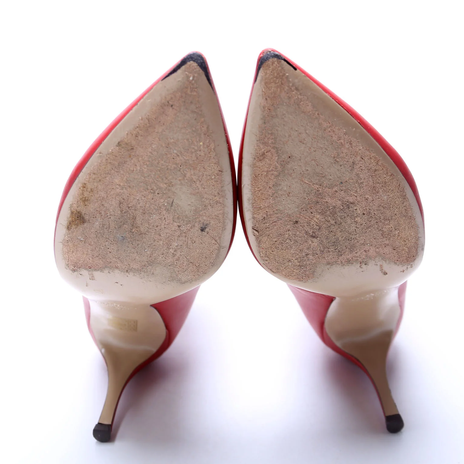 Rockstud Ankle Strap Pumps Size 41 Red - Image 8