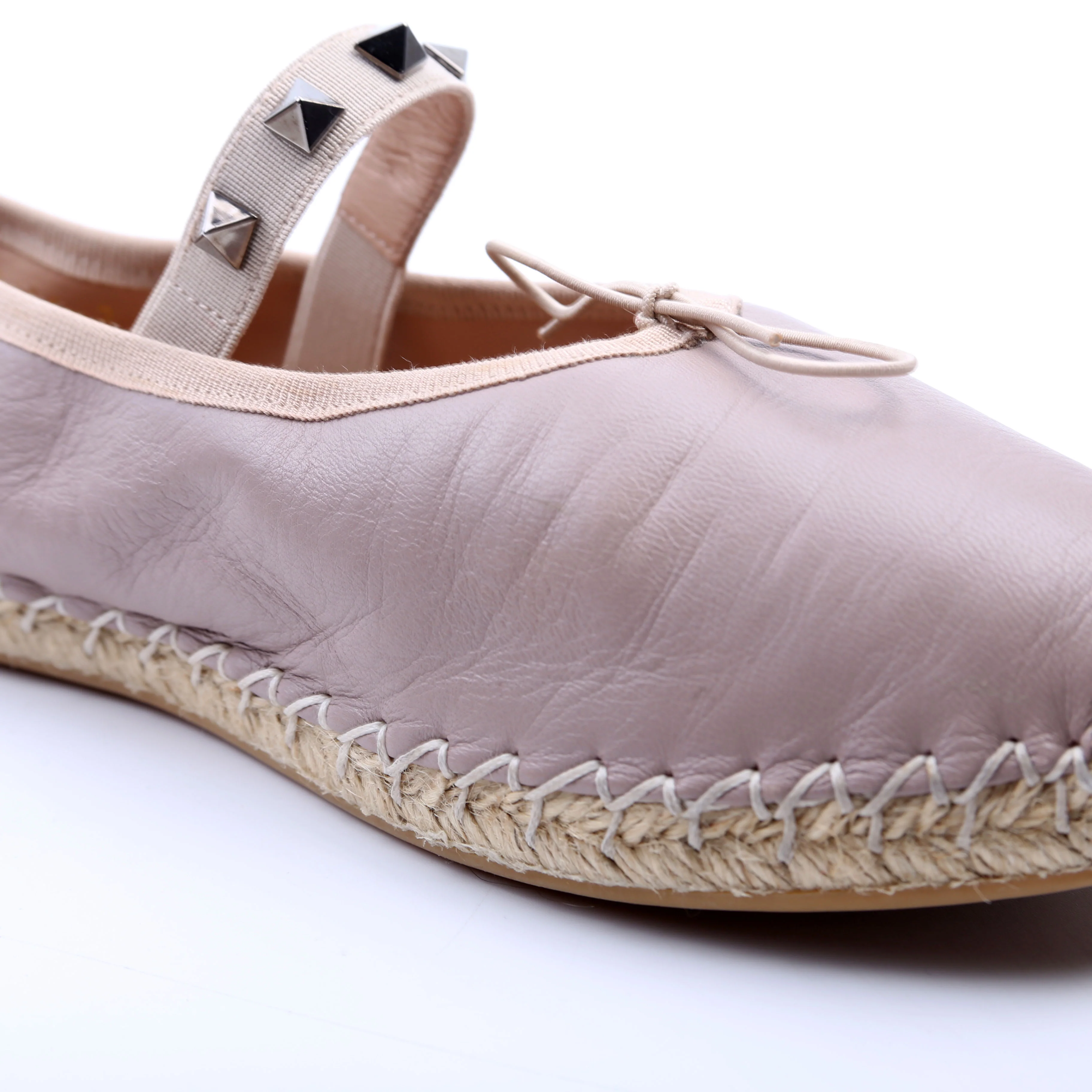 Rockstud Ballerina Espadrilles Size 38 Lavender - Image 12