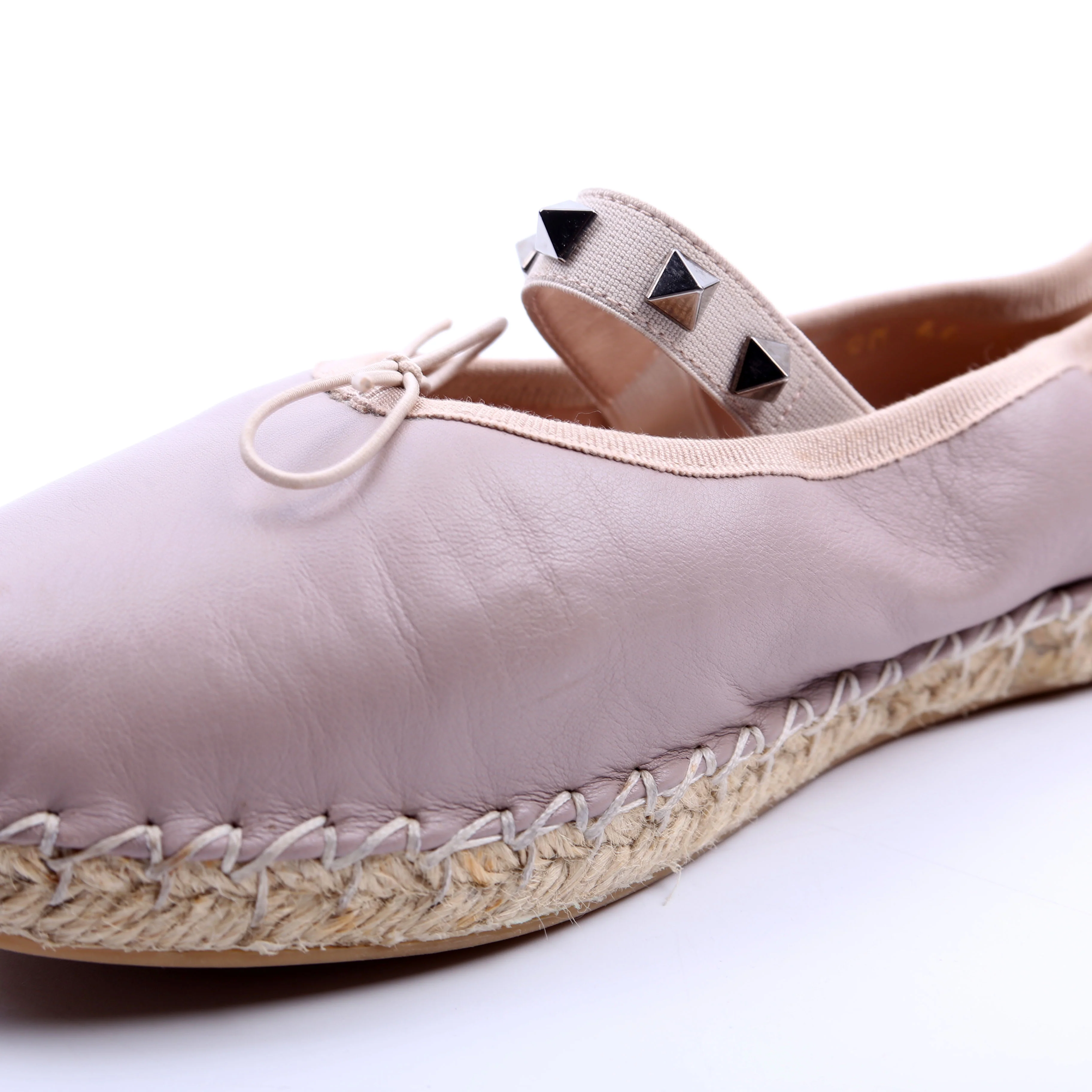 Rockstud Ballerina Espadrilles Size 38 Lavender - Image 13