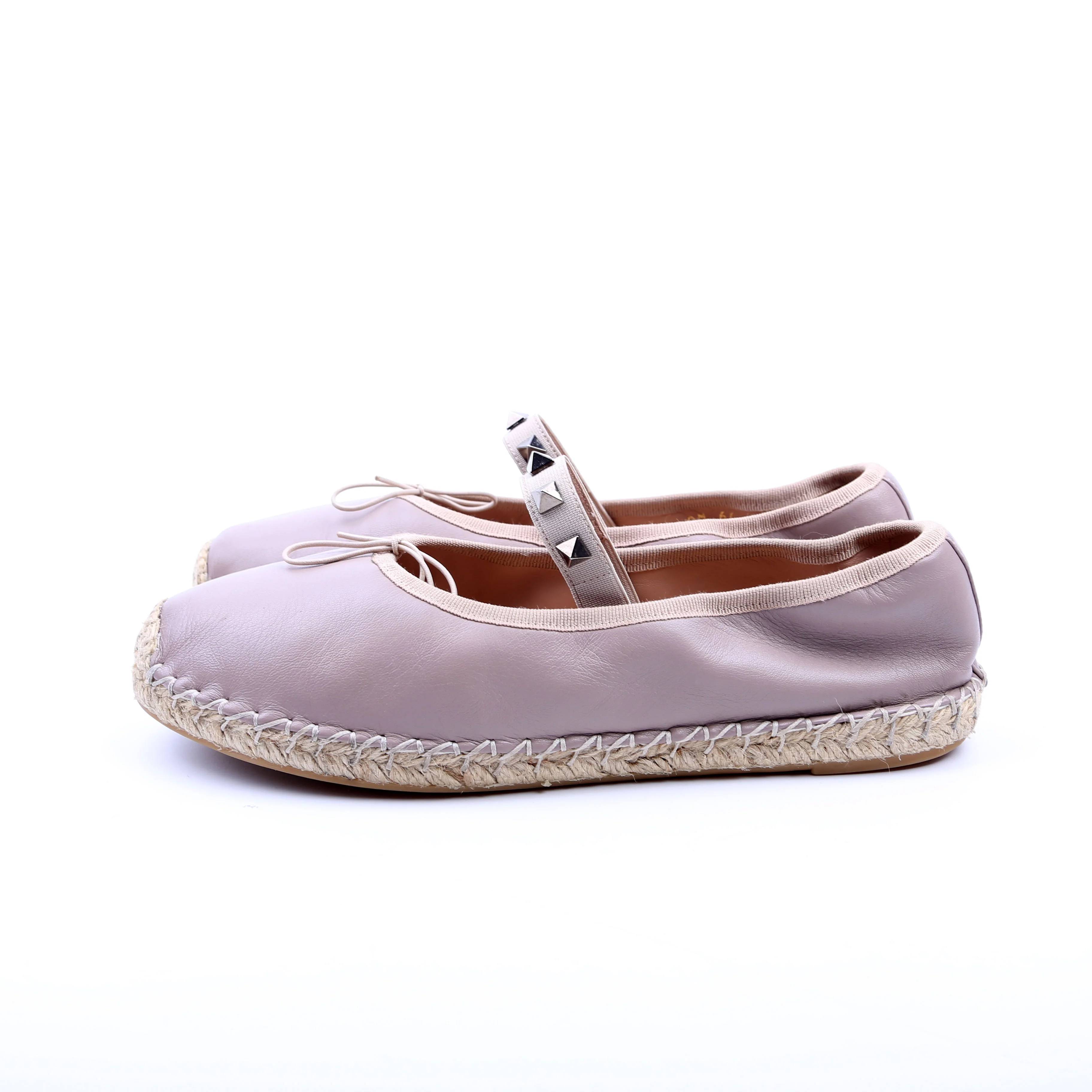 Rockstud Ballerina Espadrilles Size 38 Lavender - Image 5