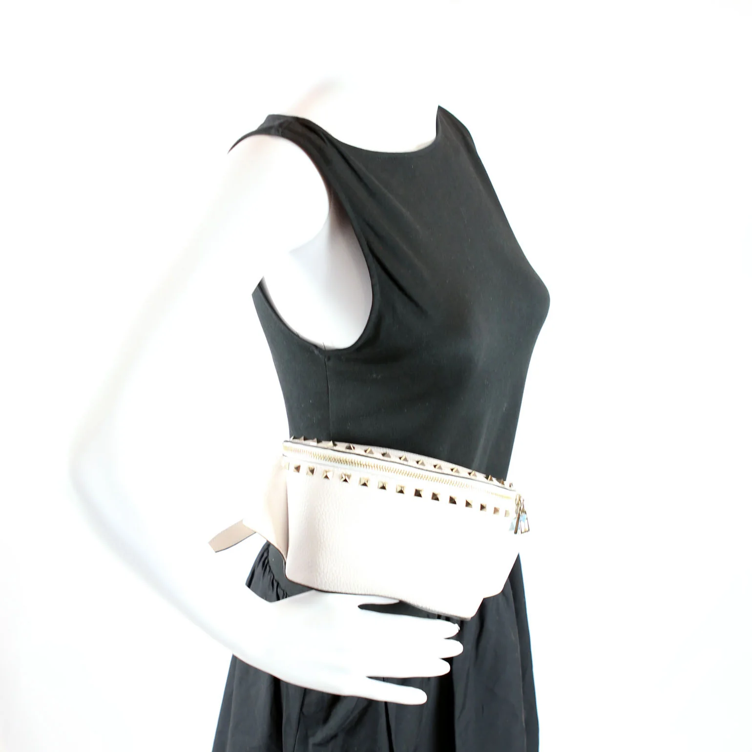 Rockstud Belt Bag White - Image 9