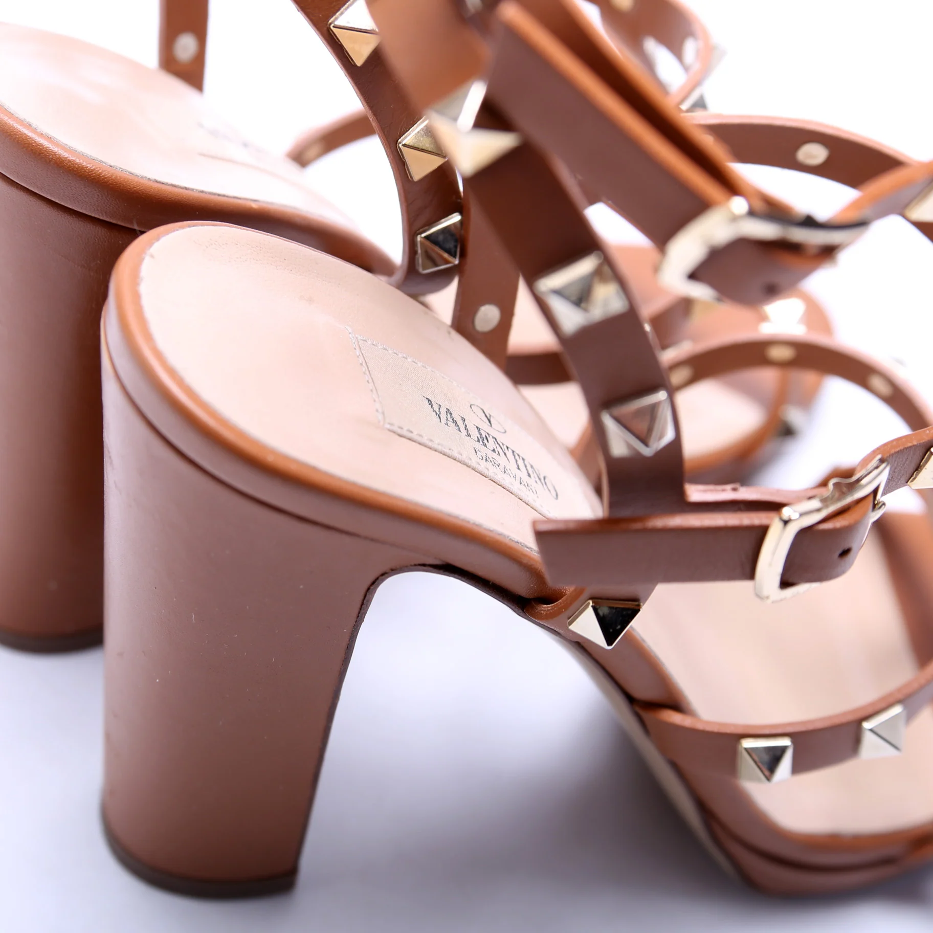 Rockstud Caged Chunky Heels Size 39 - Image 6