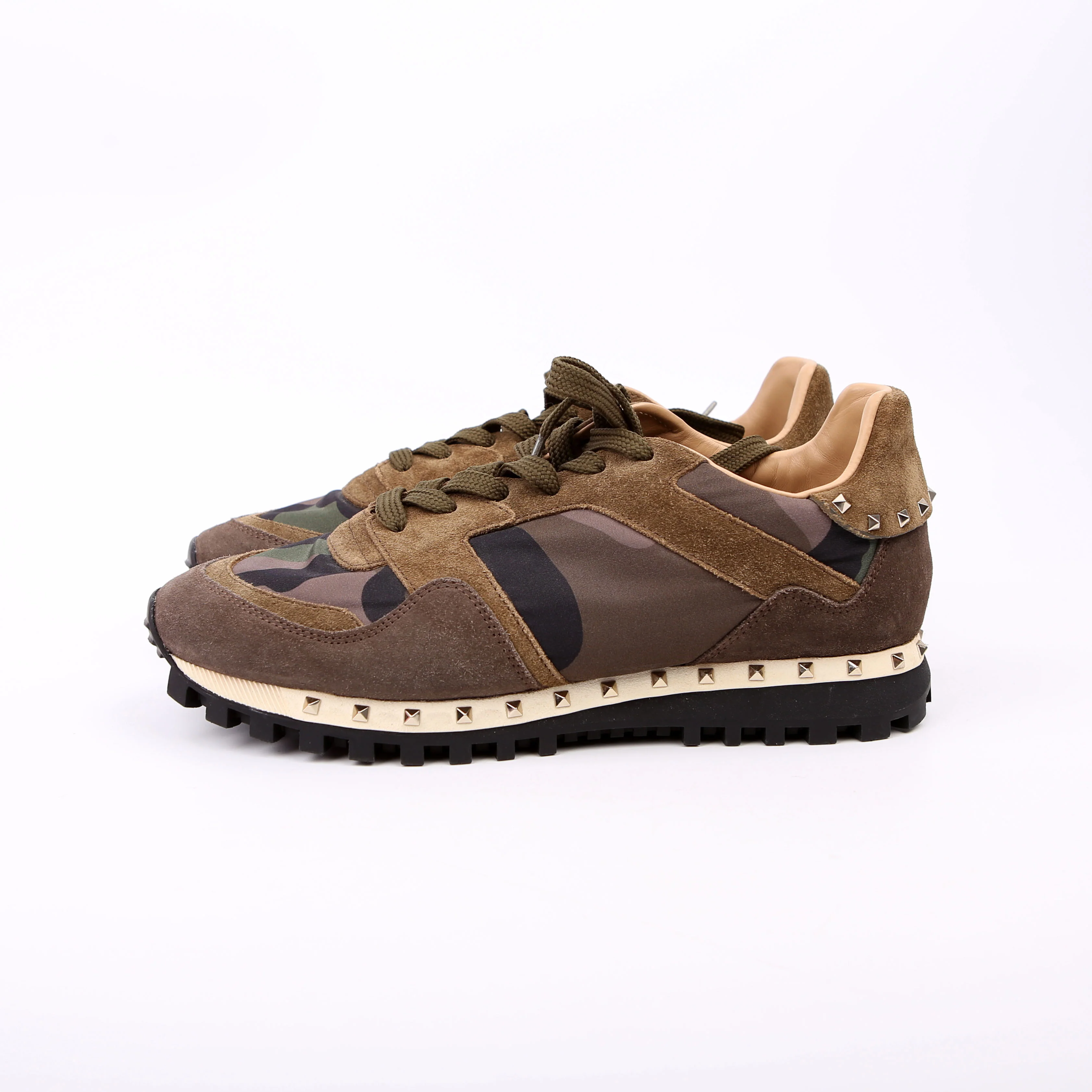 Rockstud Camo Sneakers Size 38 Green - Image 5