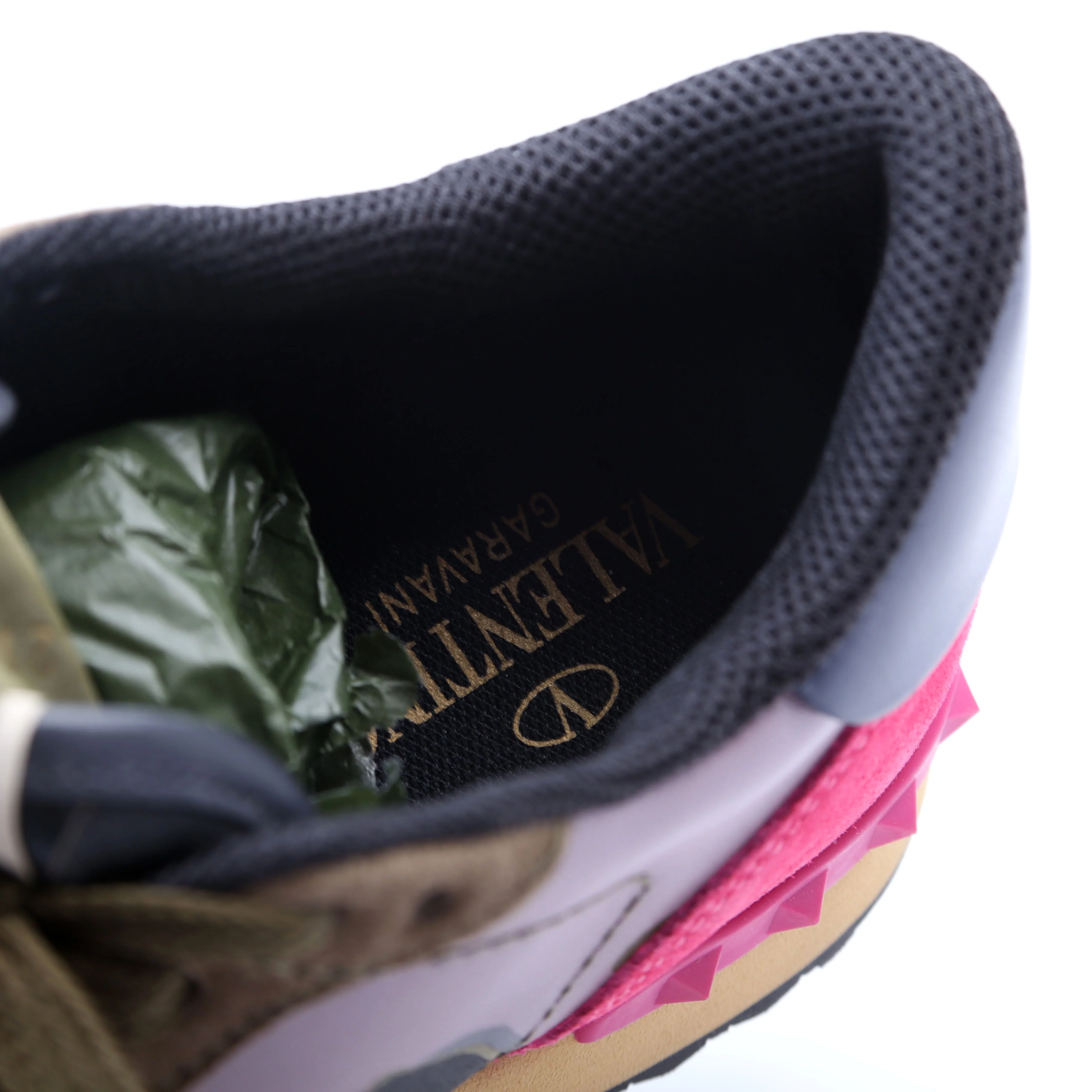 Rockstud Camo Sneakers Size 39 Green/Pink - Image 9