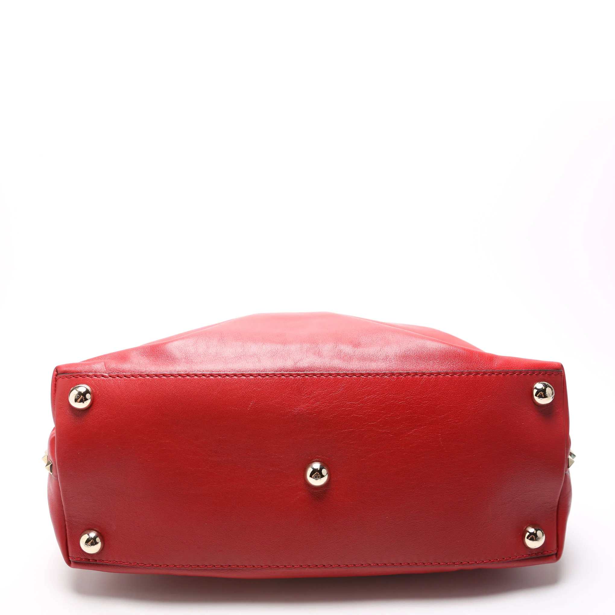 Rockstud Dome Satchel Red - Image 4