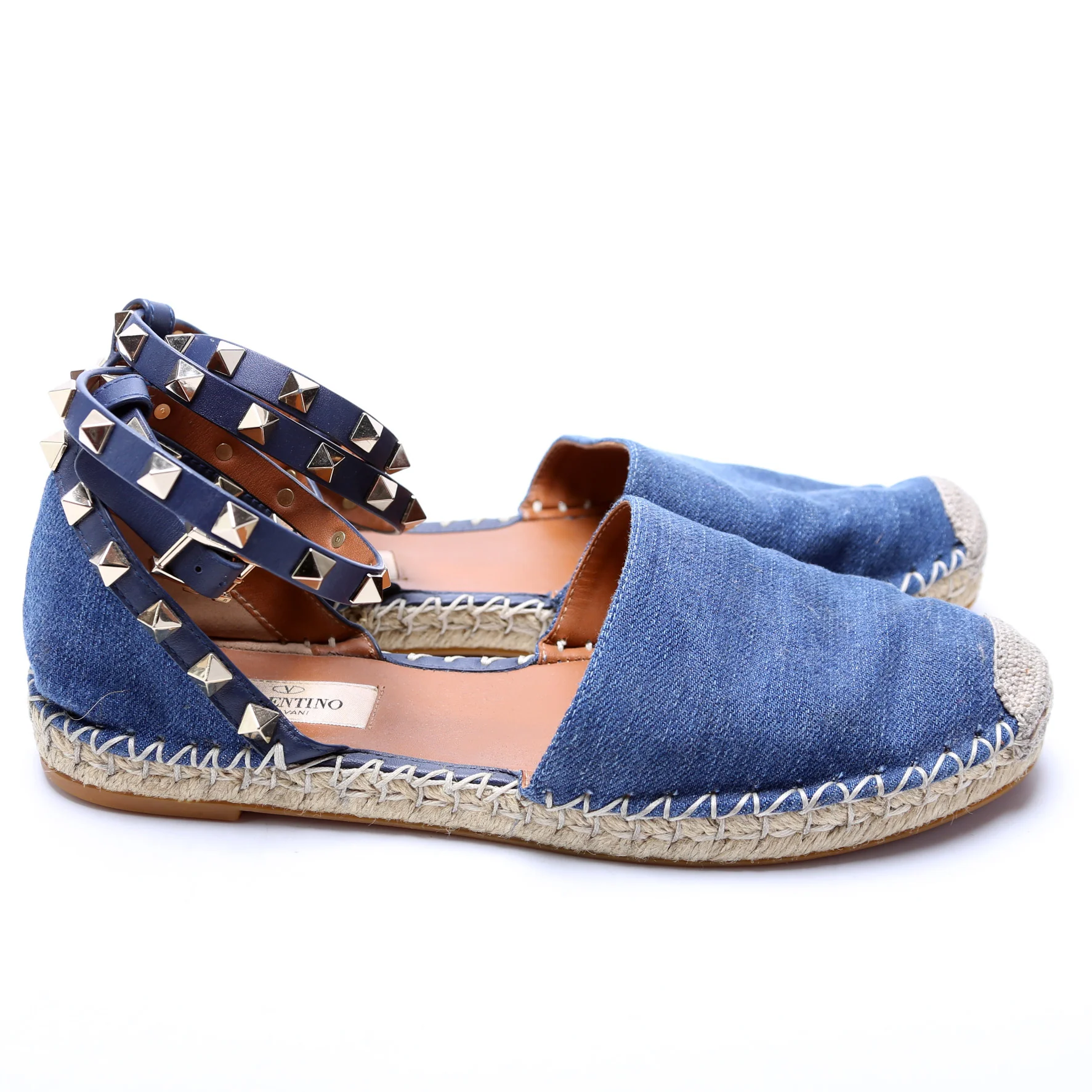 Rockstud Espadrille Flats Size 37 - Image 3