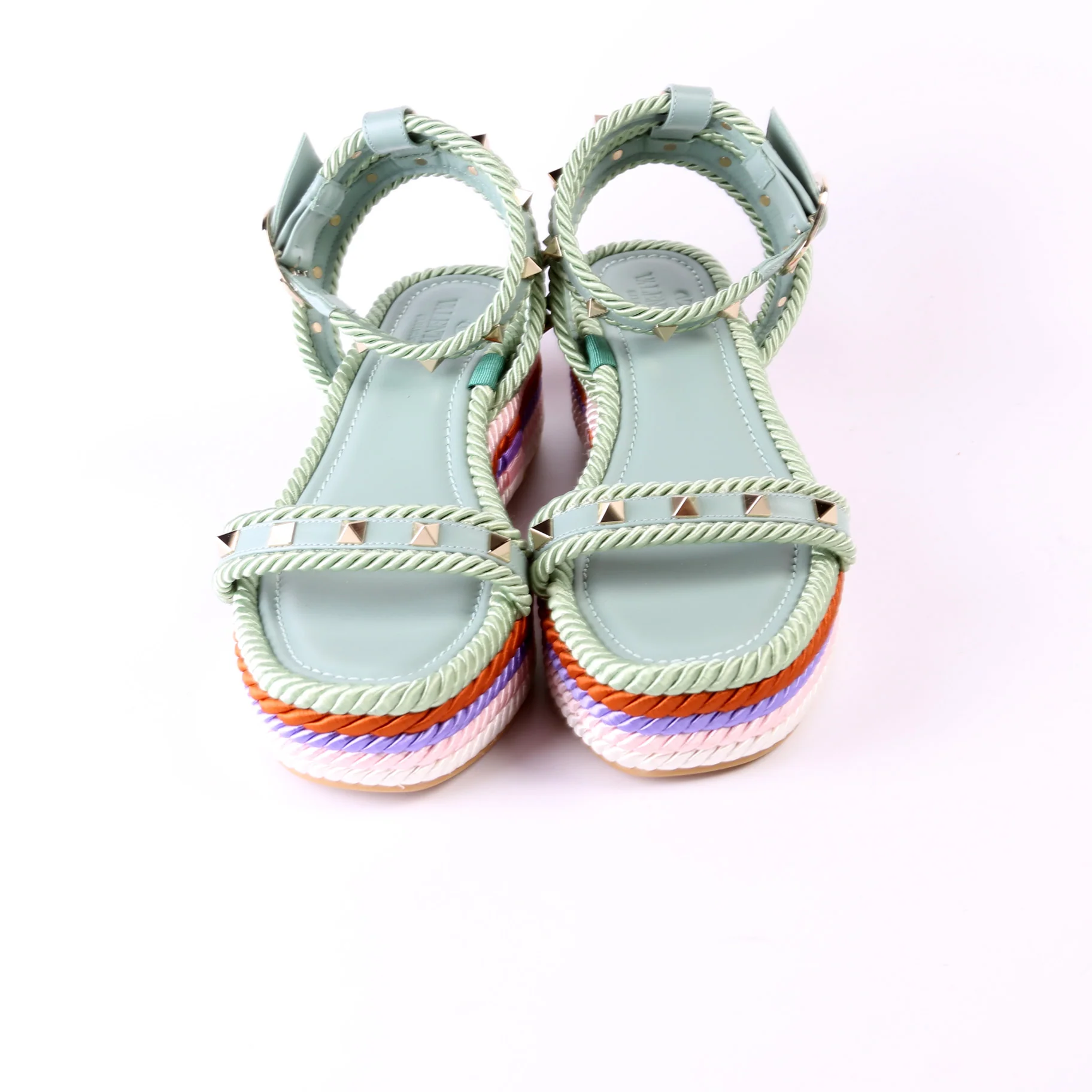 Rockstud Espadrille Platform Sandals Size 40 - Image 2