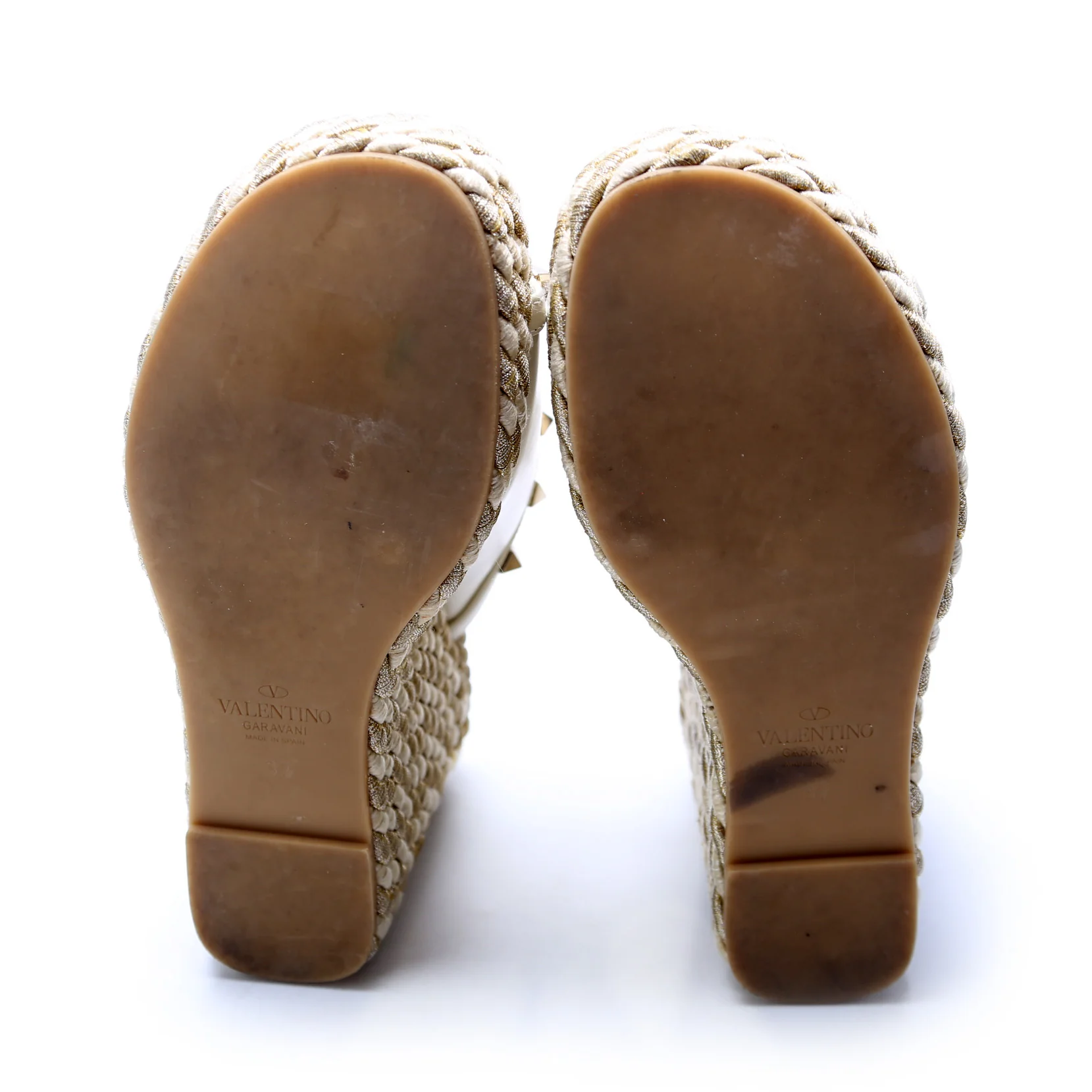 Rockstud Espadrille Wedge Mules Size 37 - Image 7