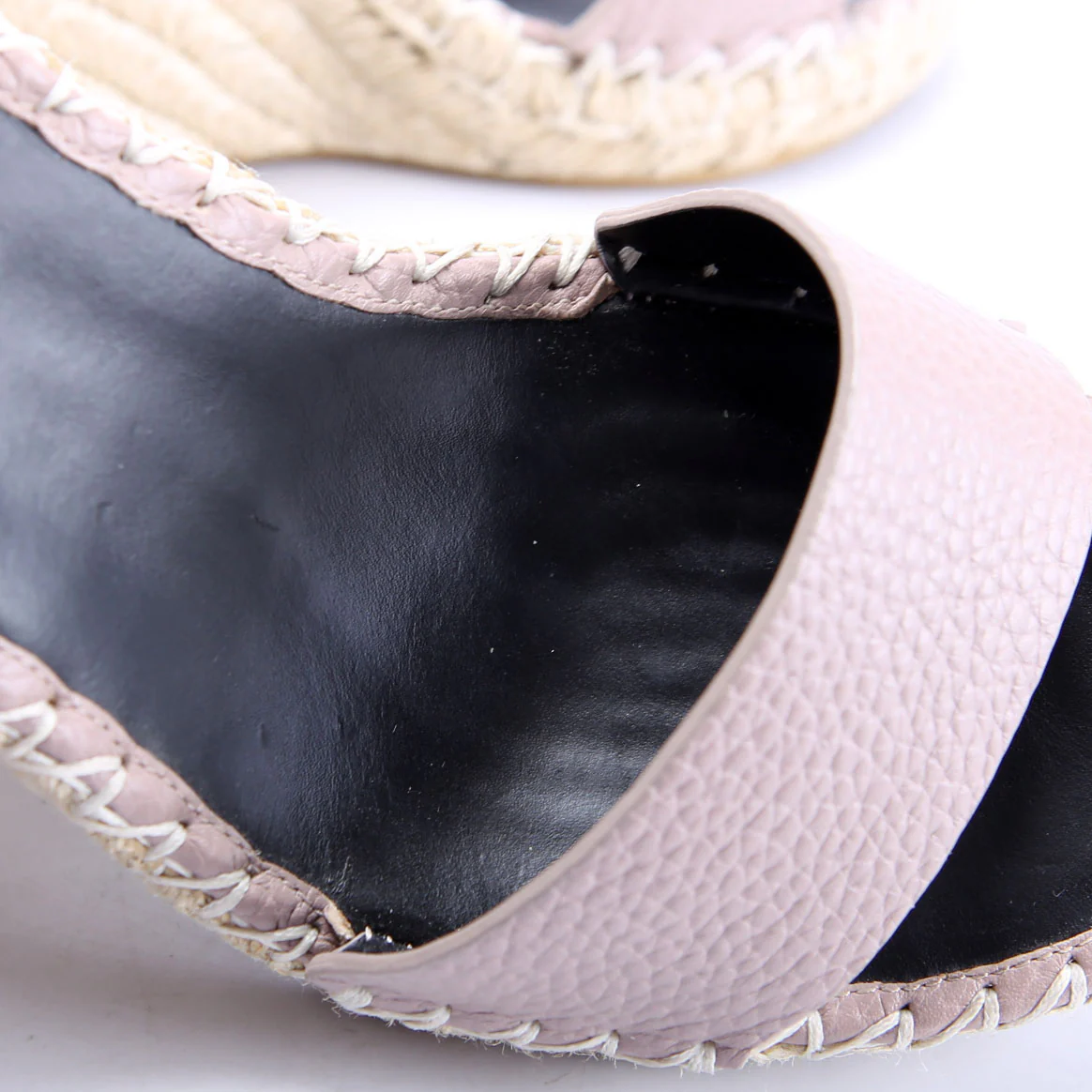 Rockstud Espadrille Wedges Size 36 Taupe - Image 6