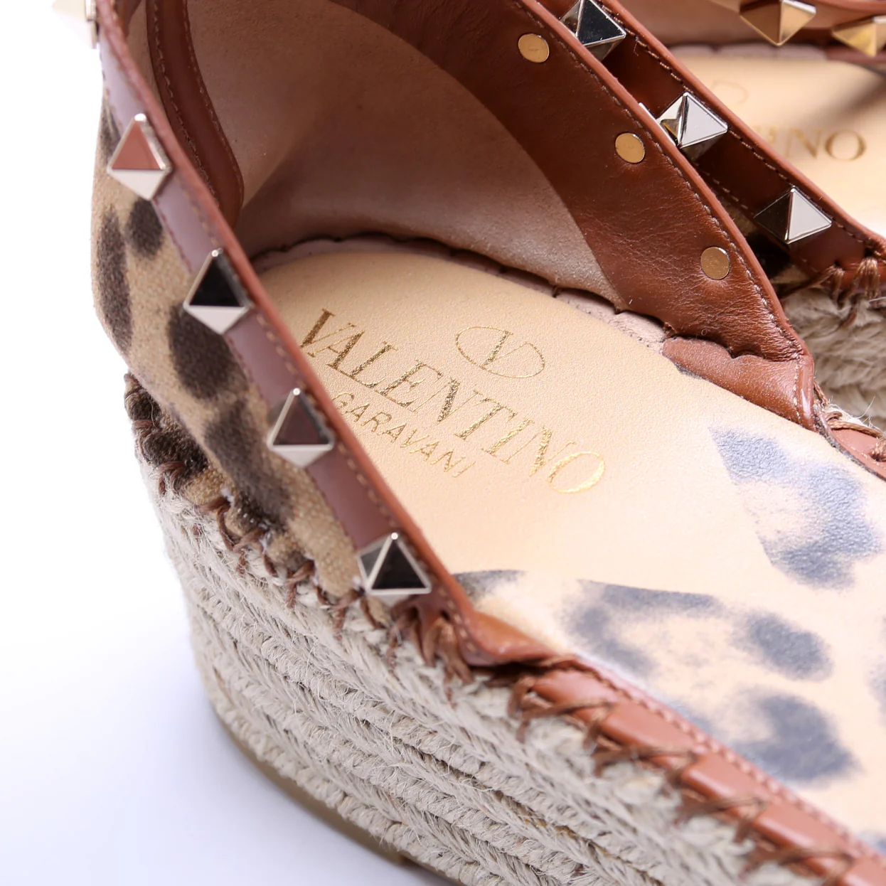 Rockstud Espadrille Wedges Size 40 - Image 5