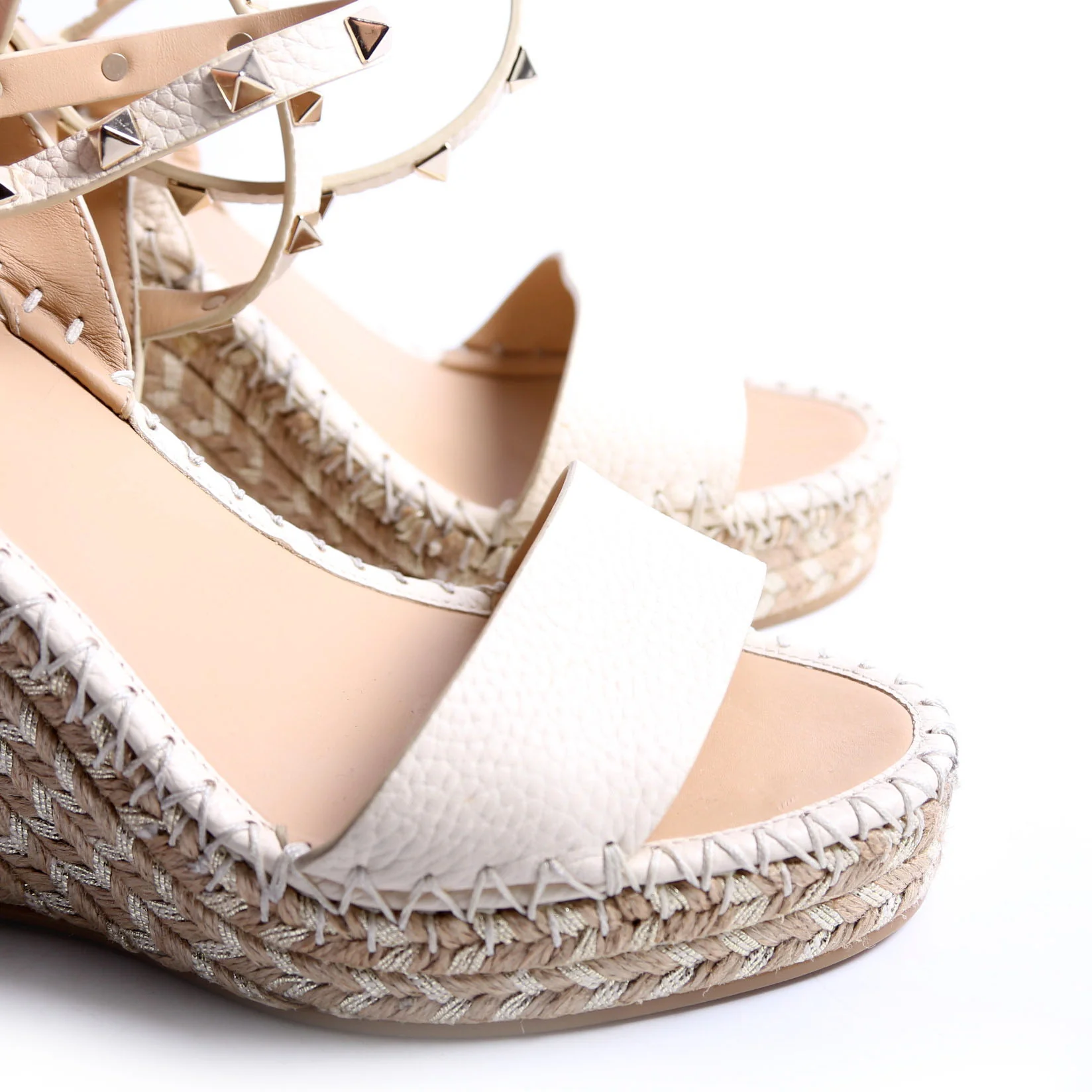 Rockstud Espadrille Wedges Size 39 - Image 11