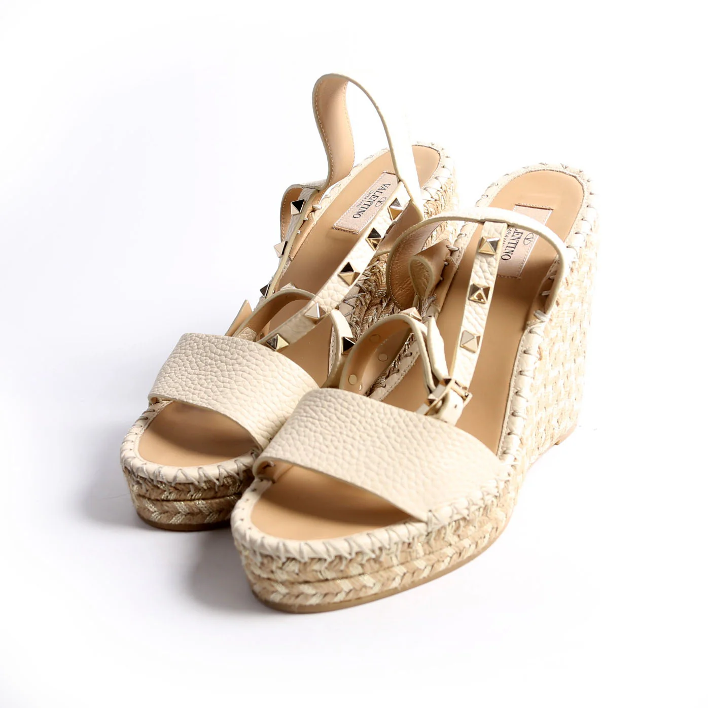 Rockstud Espadrille Wedges Size 39 - Image 2