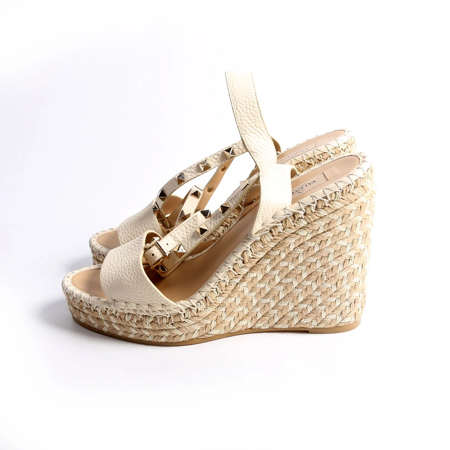 Rockstud Espadrille Wedges Size 39 - Image 4