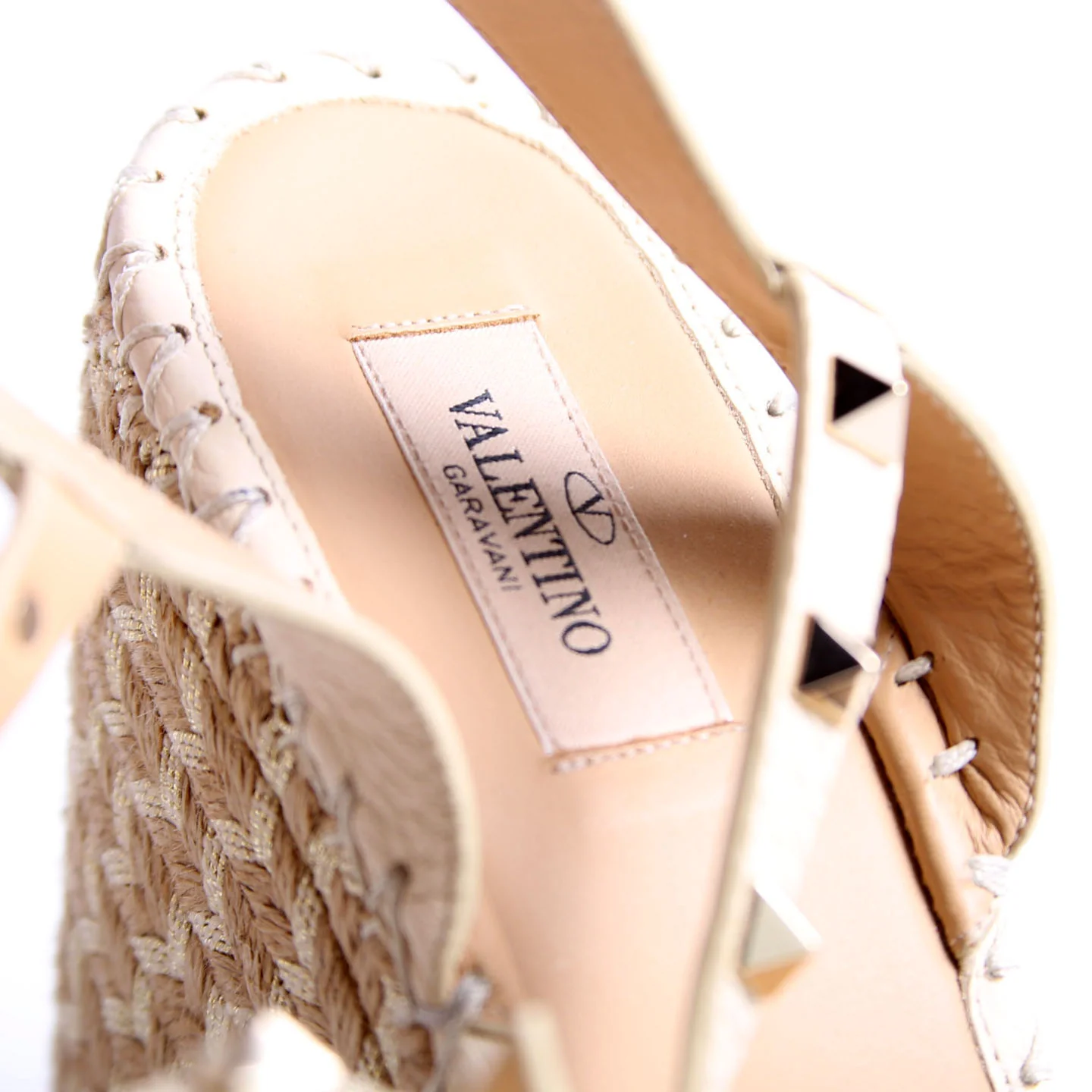 Rockstud Espadrille Wedges Size 39 - Image 9