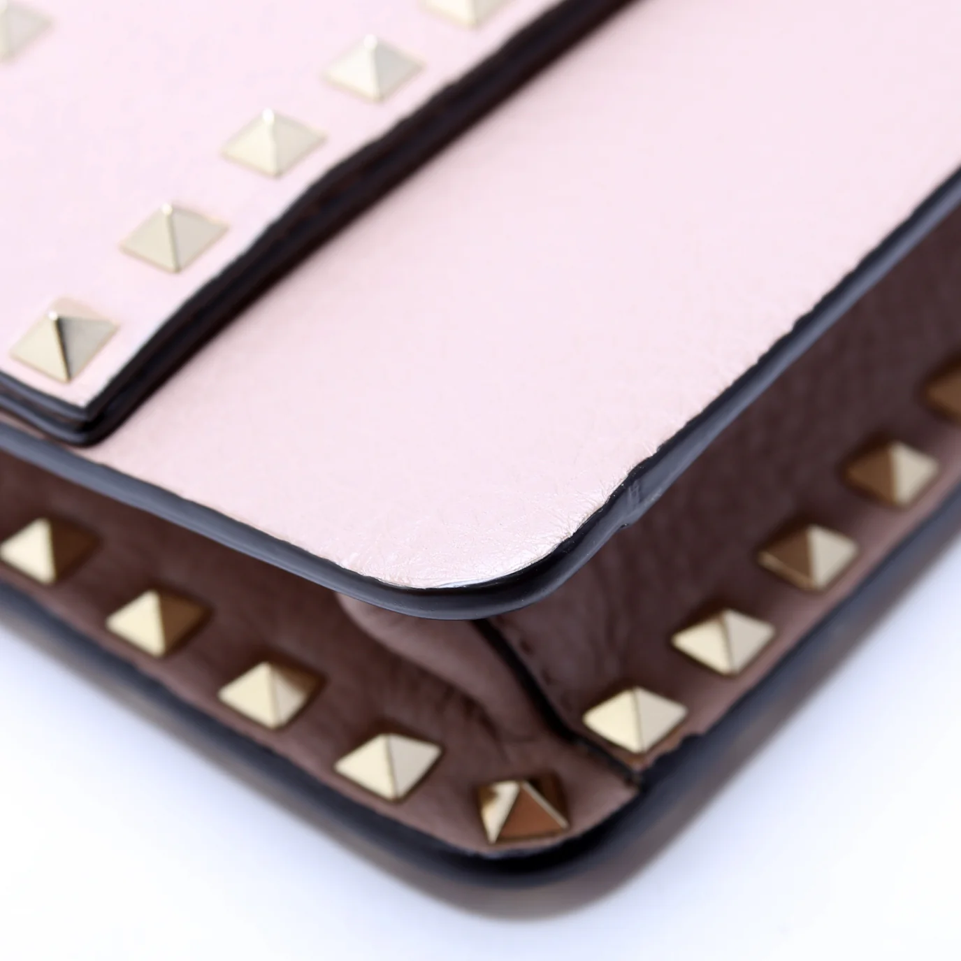 Rockstud Flap Wristlet Clutch Taupe - Image 5