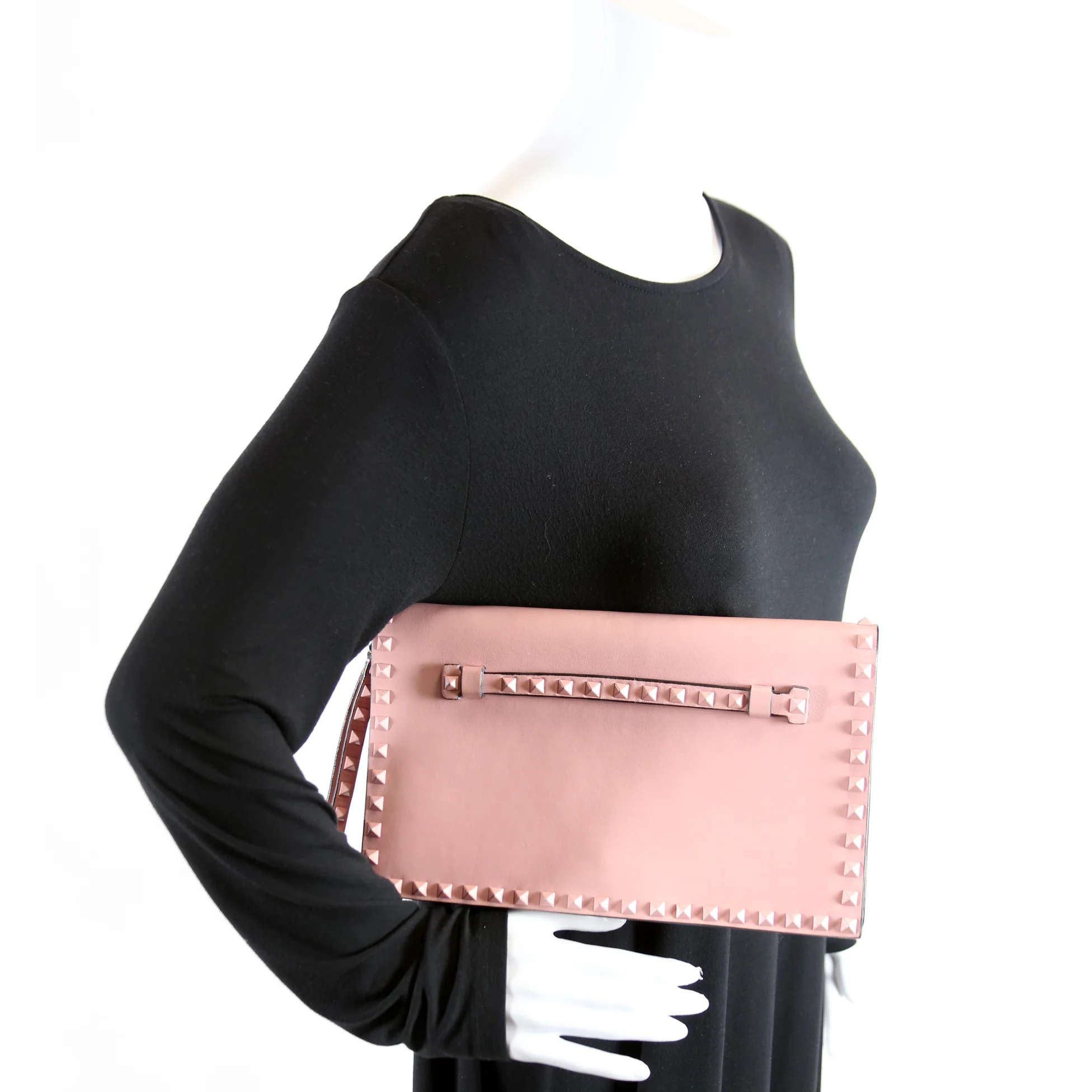 Rockstud Flap Wristlet Pink - Image 10