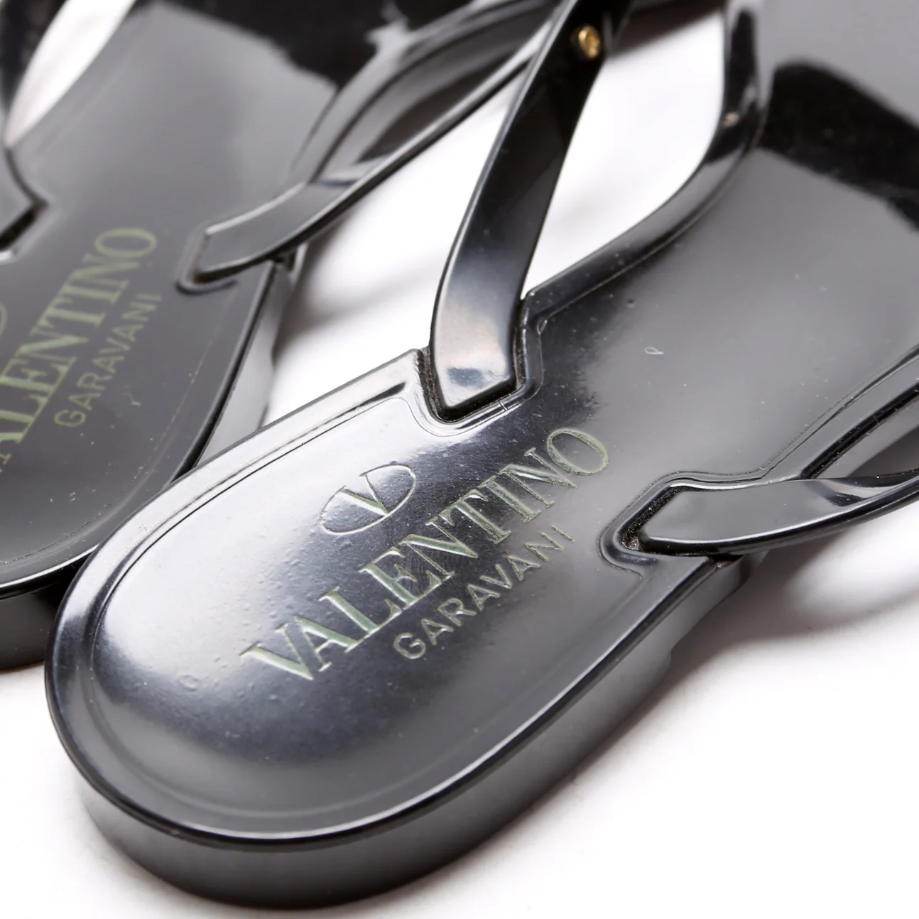 Rockstud Jelly Flip Flops Size 38 Black - Image 5
