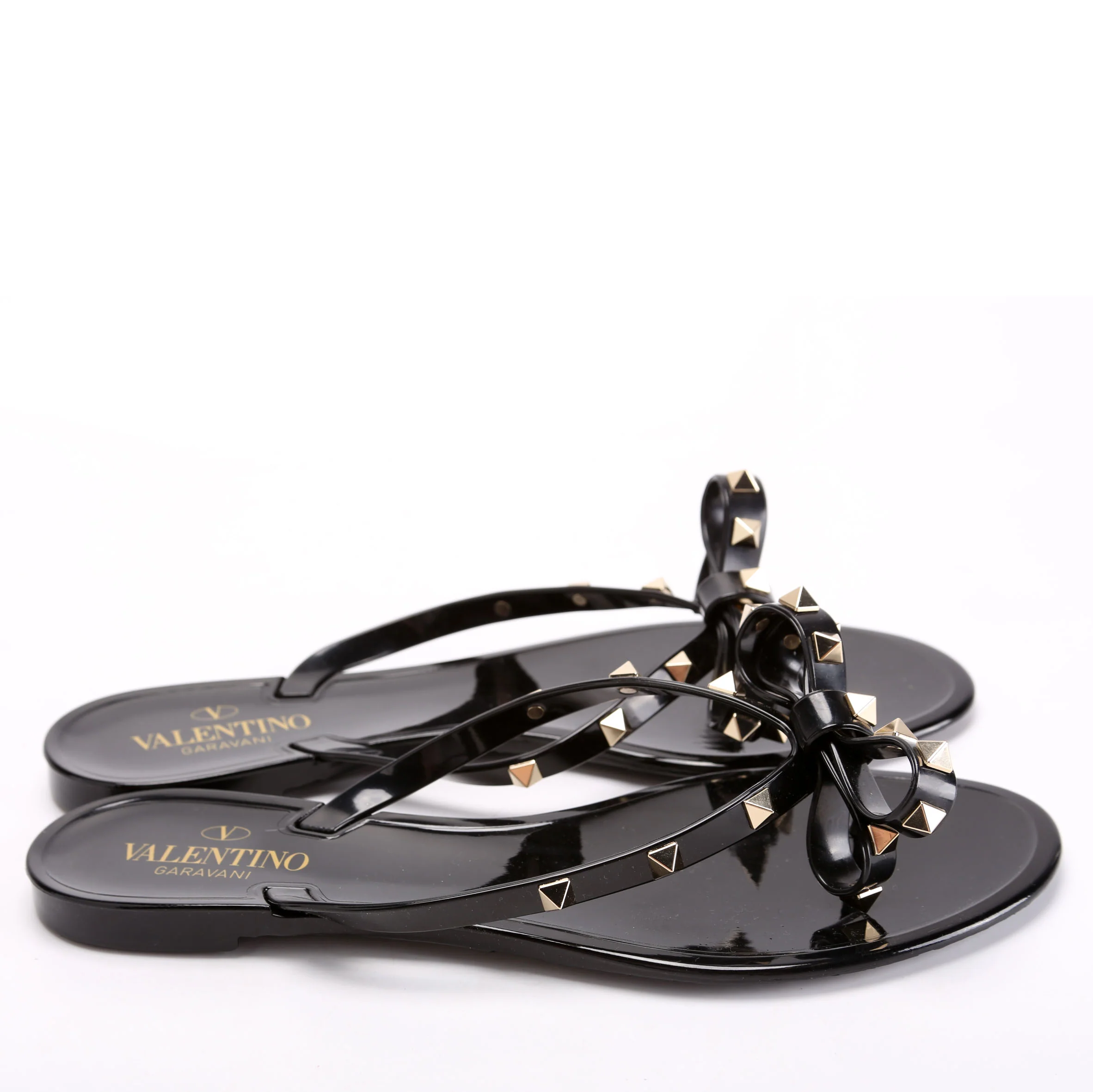Rockstud Jelly Flip Flops Size 40 Black - Image 3