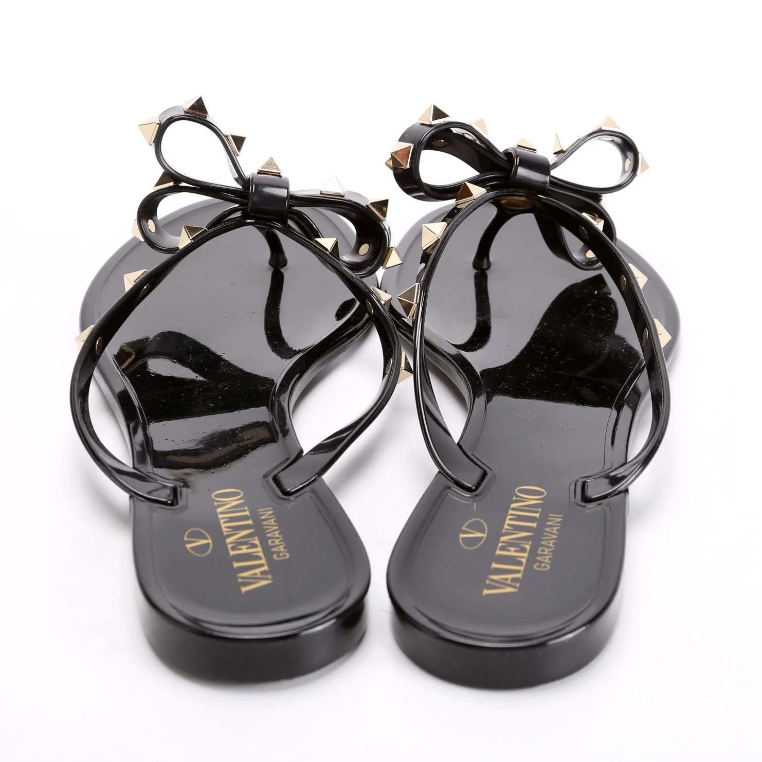 Rockstud Jelly Flip Flops Size 40 Black - Image 4