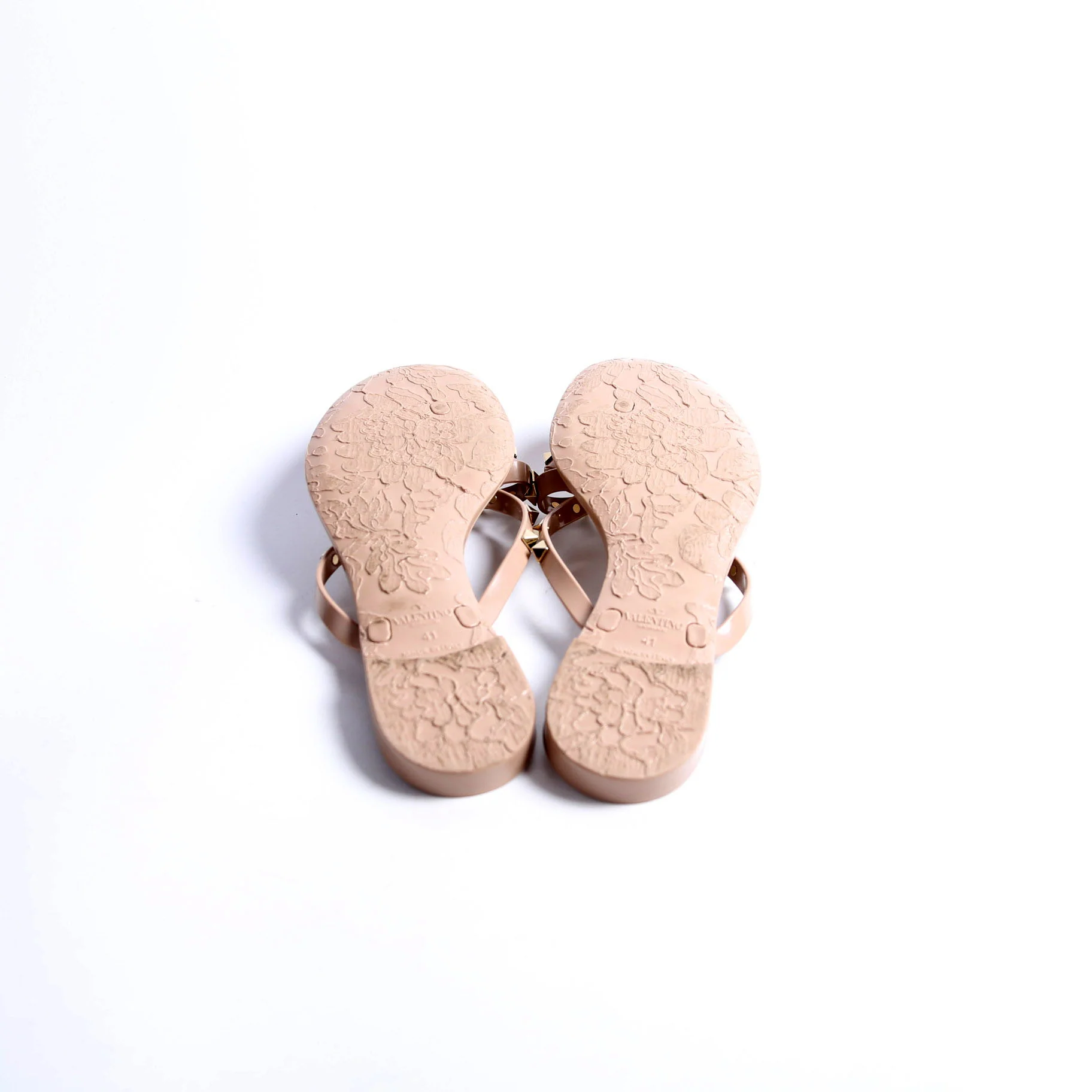 Rockstud Jelly Flip Flops Size 41 Nude - Image 7
