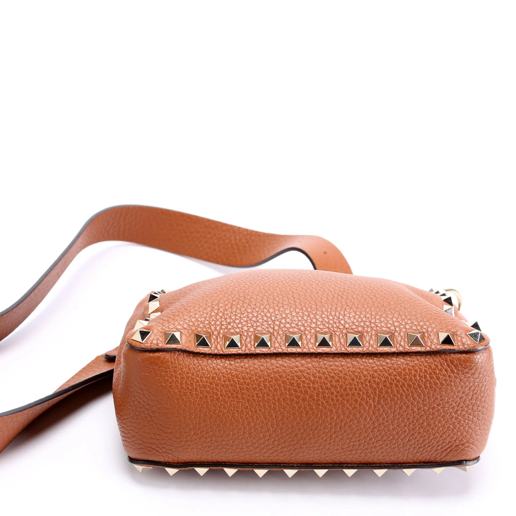 Rockstud Mini Hobo Messenge Brown/Gold - Image 4
