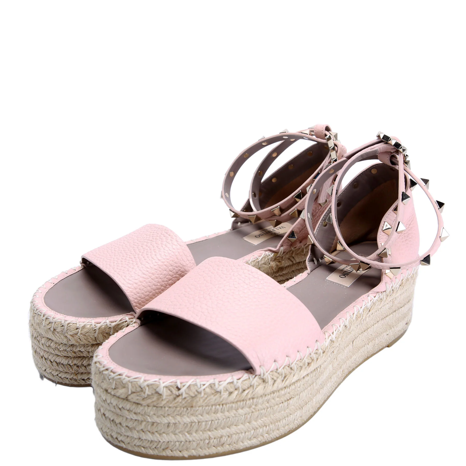 Rockstud Platform Espadrille Sandals Size 40