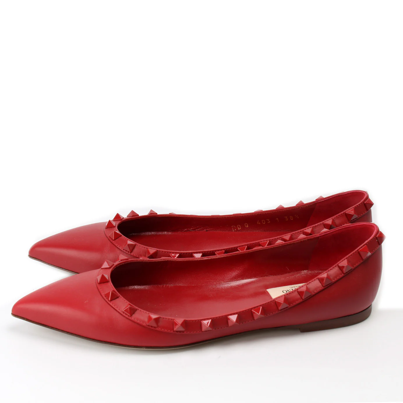 Rockstud Pointed Flats Size 38.5 - Image 3