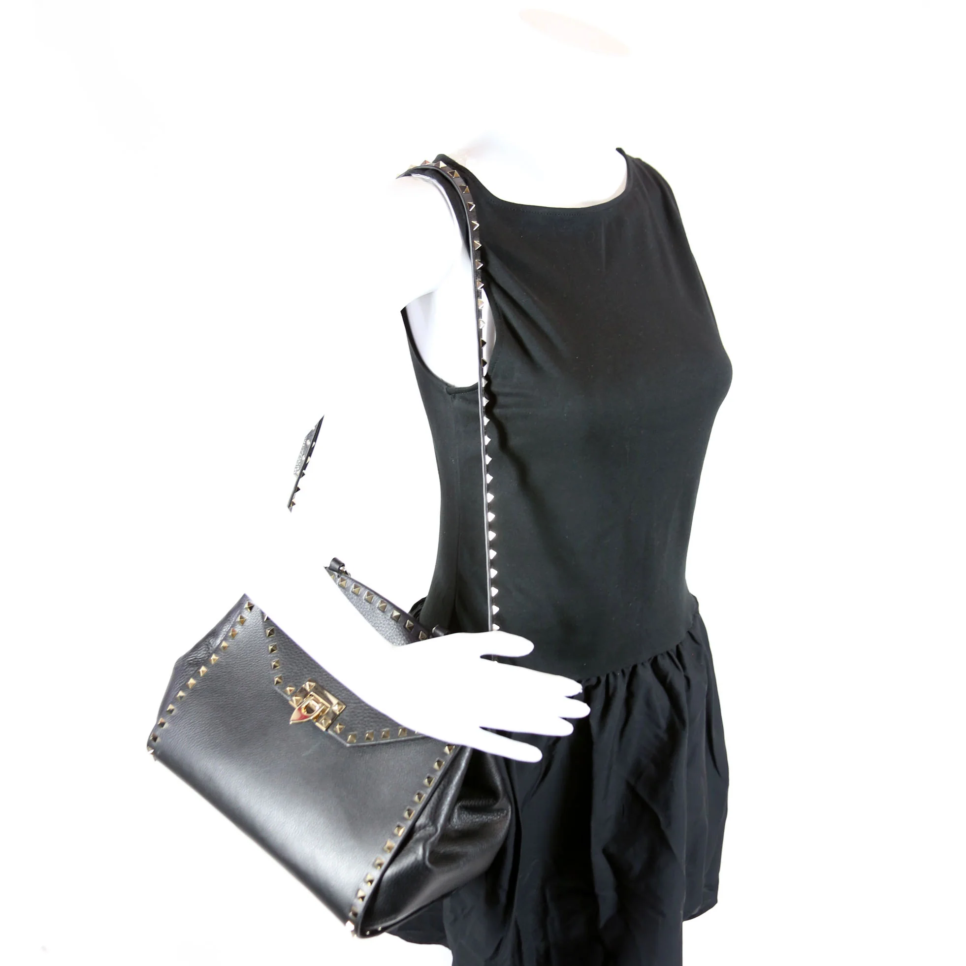 Rockstud Single Handle Bag Black - Image 10