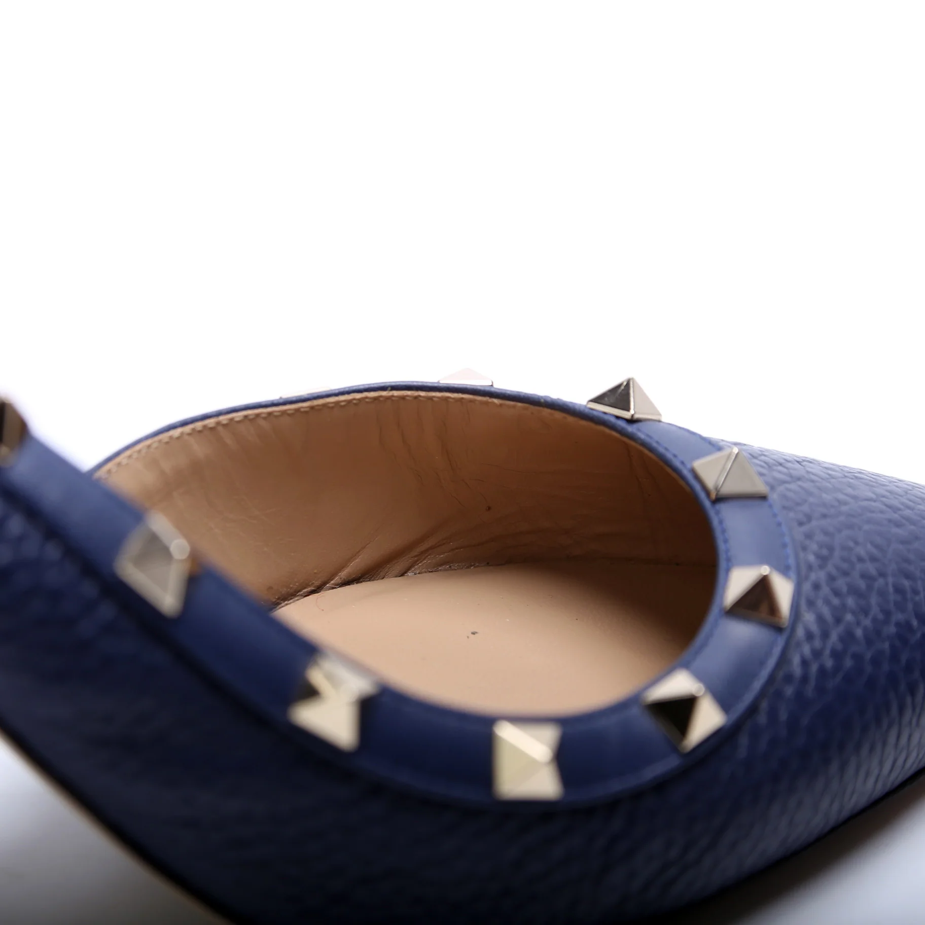 Rockstud Slingback Pumps Size 40.5 Navy - Image 10