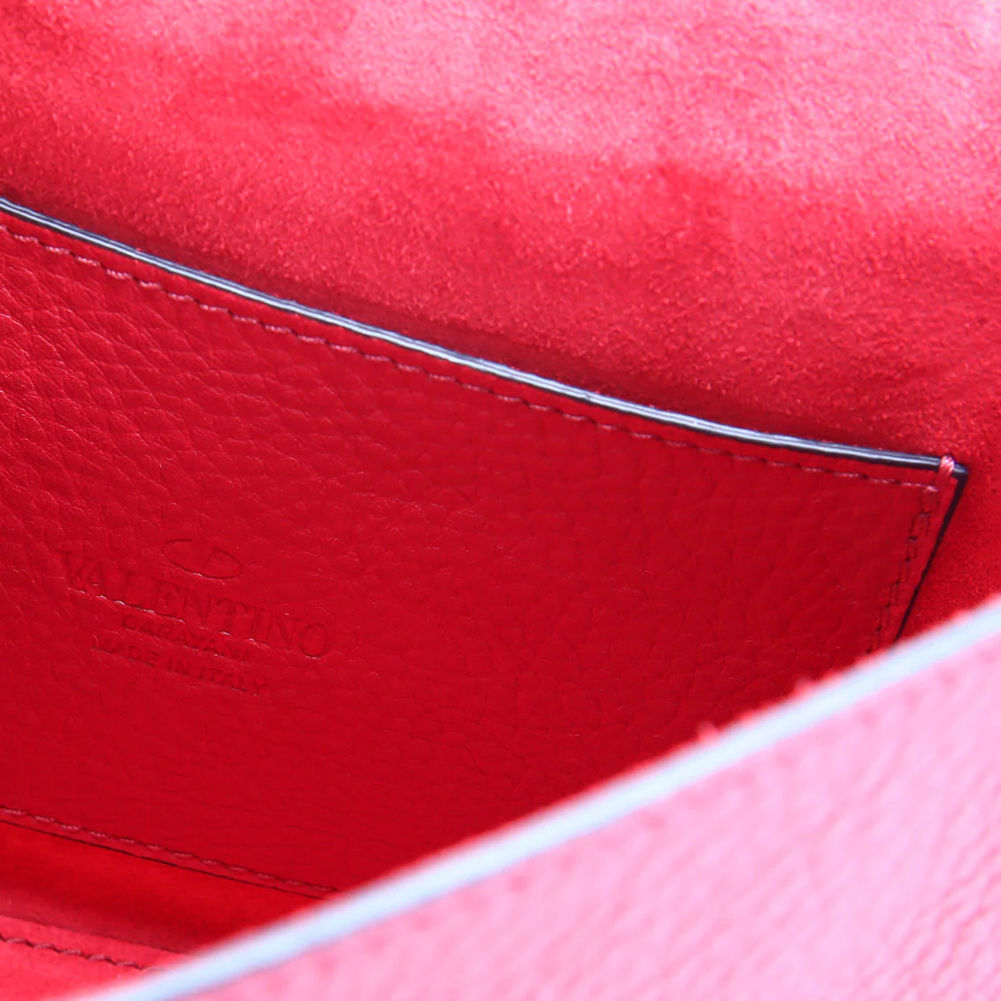 Rockstud Small Flip Lock Crossbody Red - Image 10