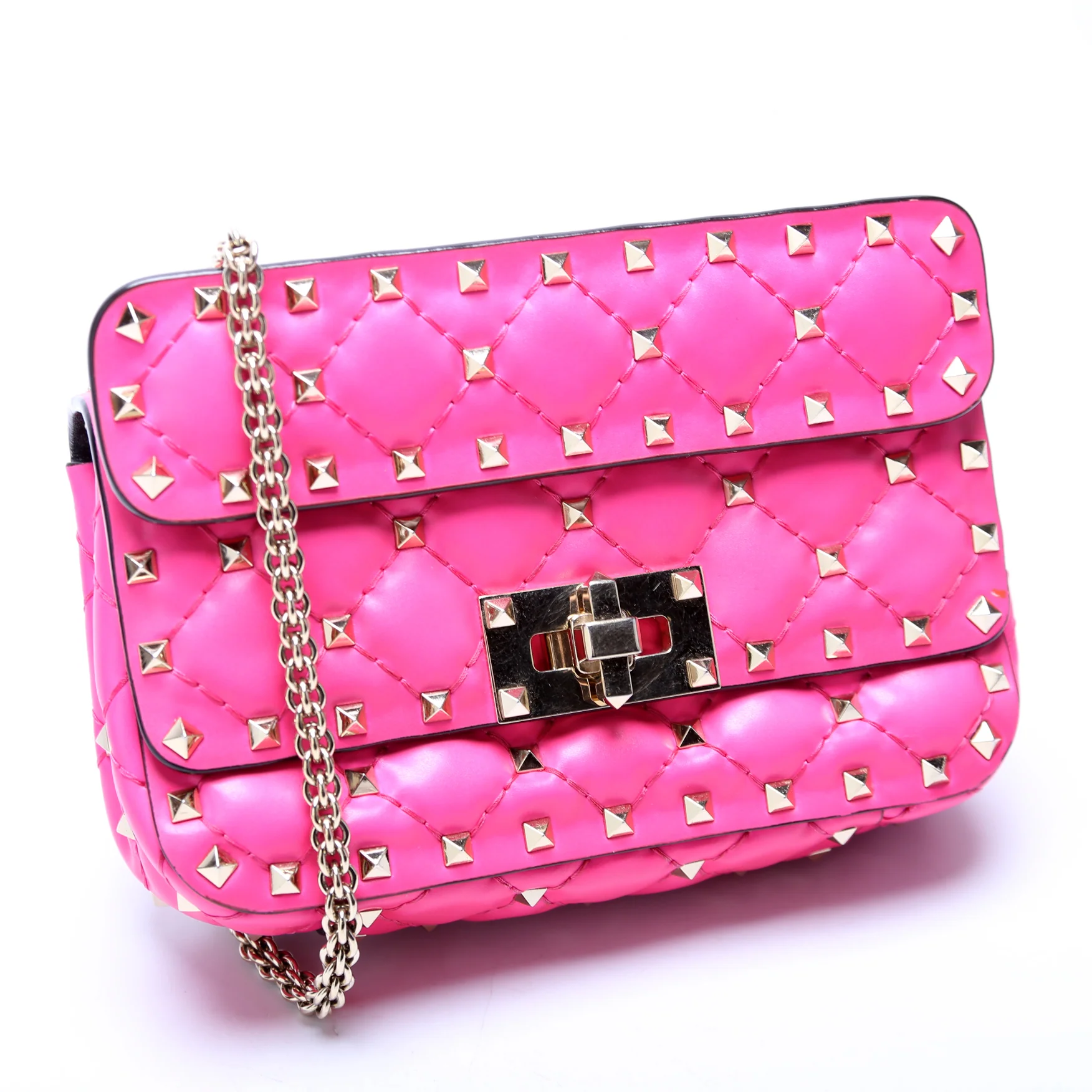 Rockstud Spike Bag Mini Pink - Image 2