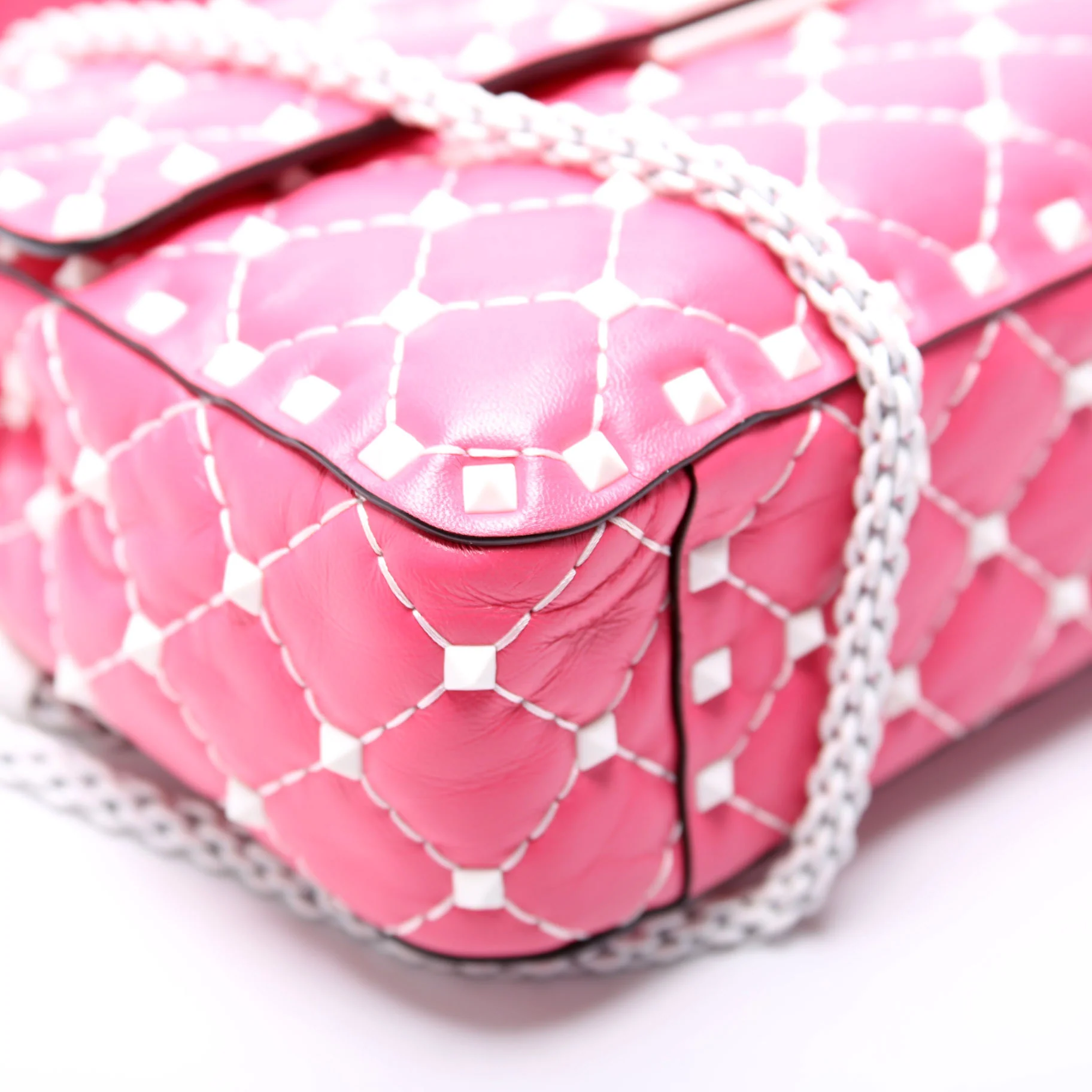 Rockstud Spike Bag Small Pink - Image 5