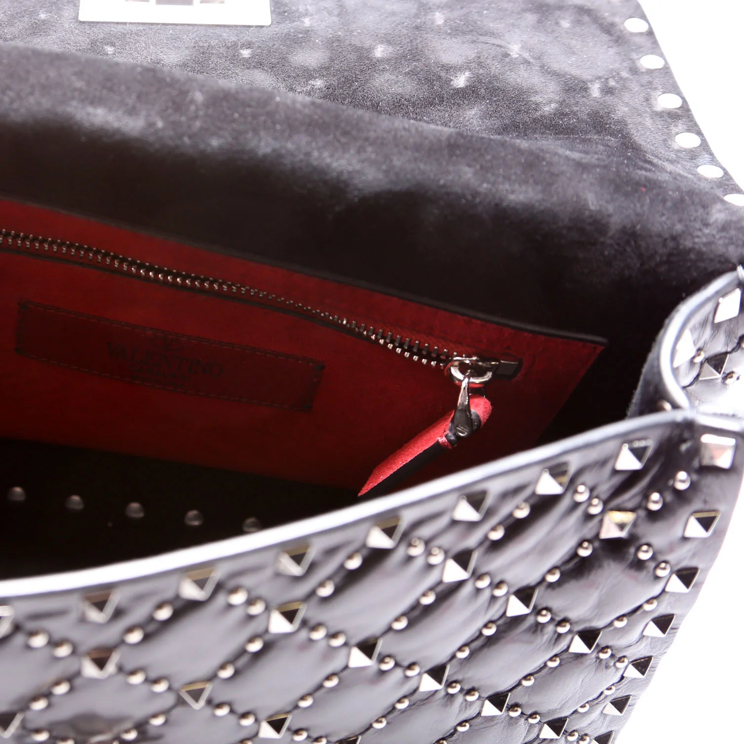 Rockstud Spike Studded Shoulder Medium Black - Image 7