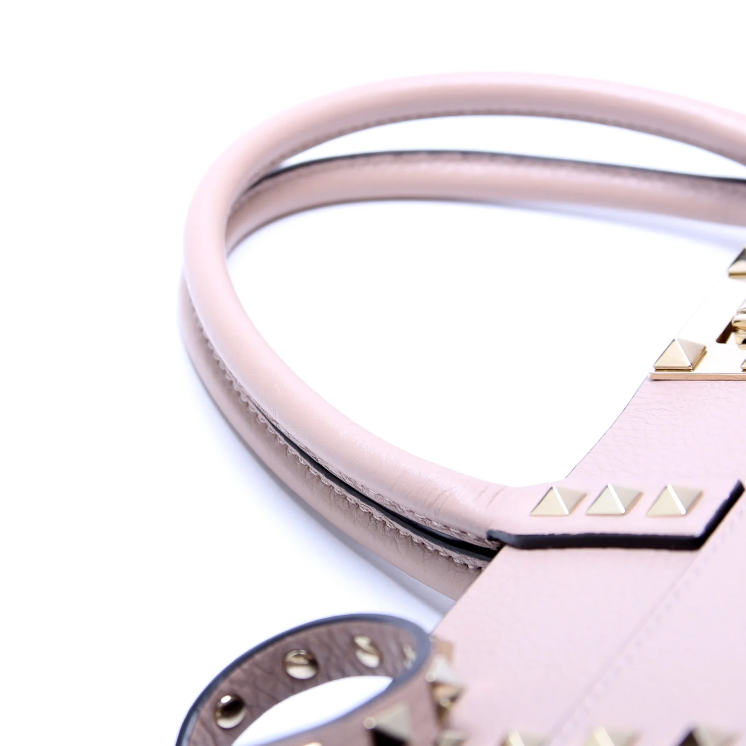 Rockstud Top Handle Tote Pink - Image 6