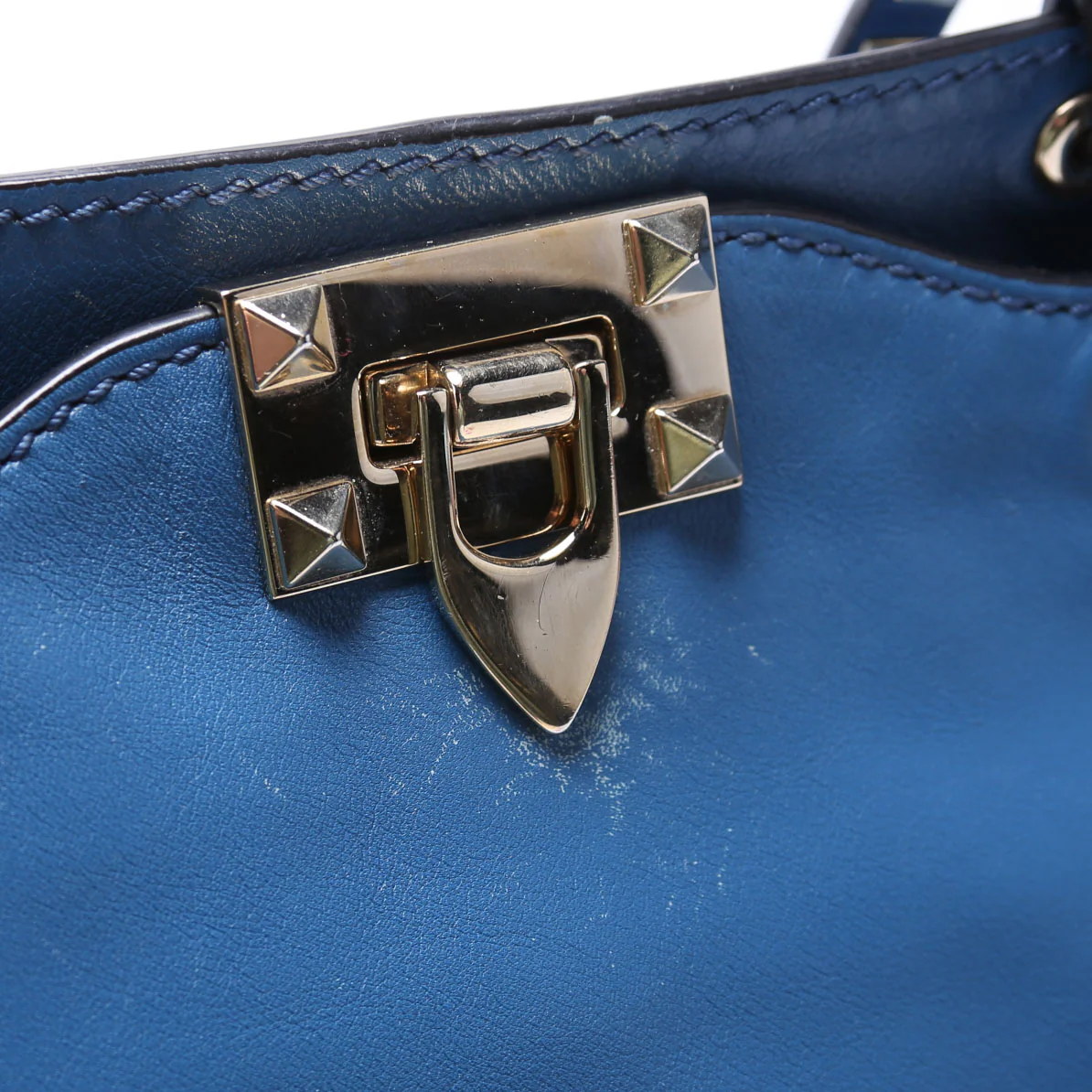 Rockstud Tote Small Blue - Image 9
