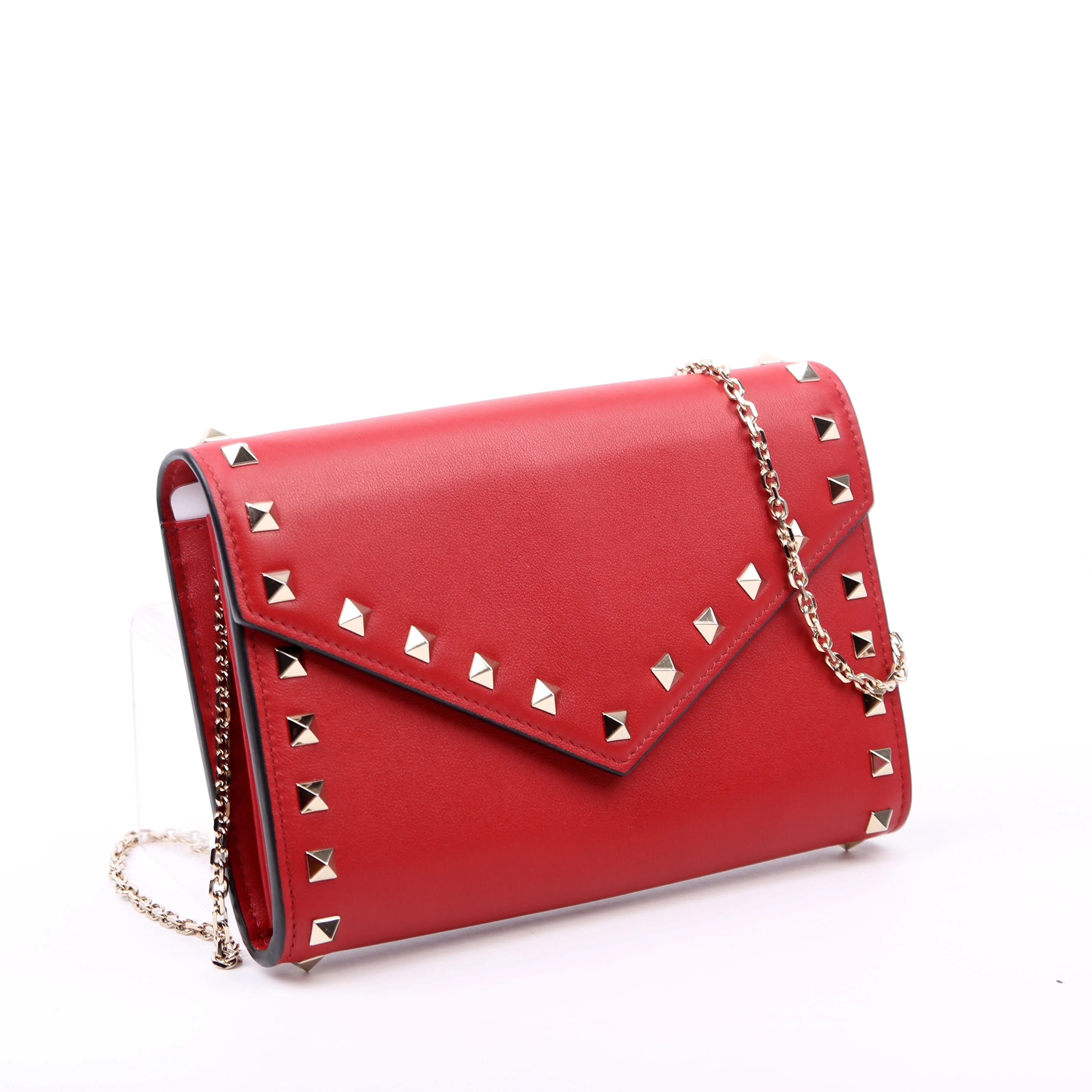 Rockstud Wallet on Chain Red - Image 2