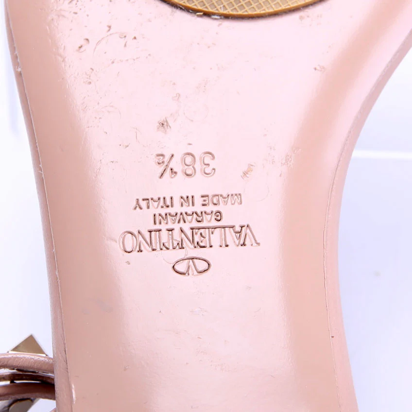 Rockstud Wrap Sandals Size 38.5 Taupe - Image 6
