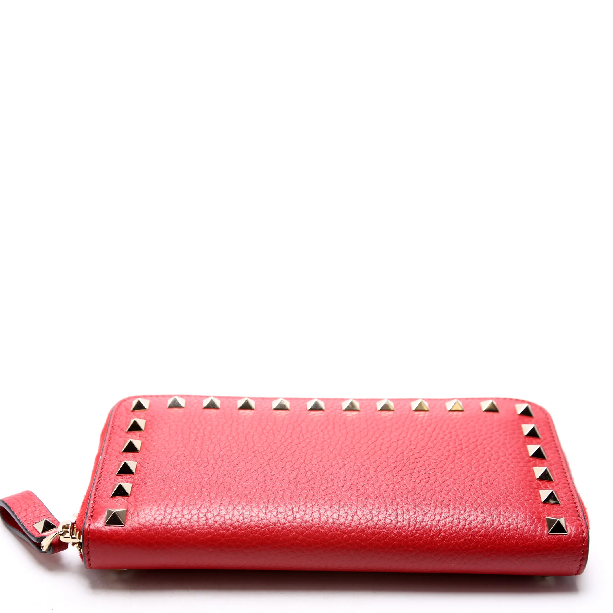 Rockstud Zip Around Wallet Red - Image 4