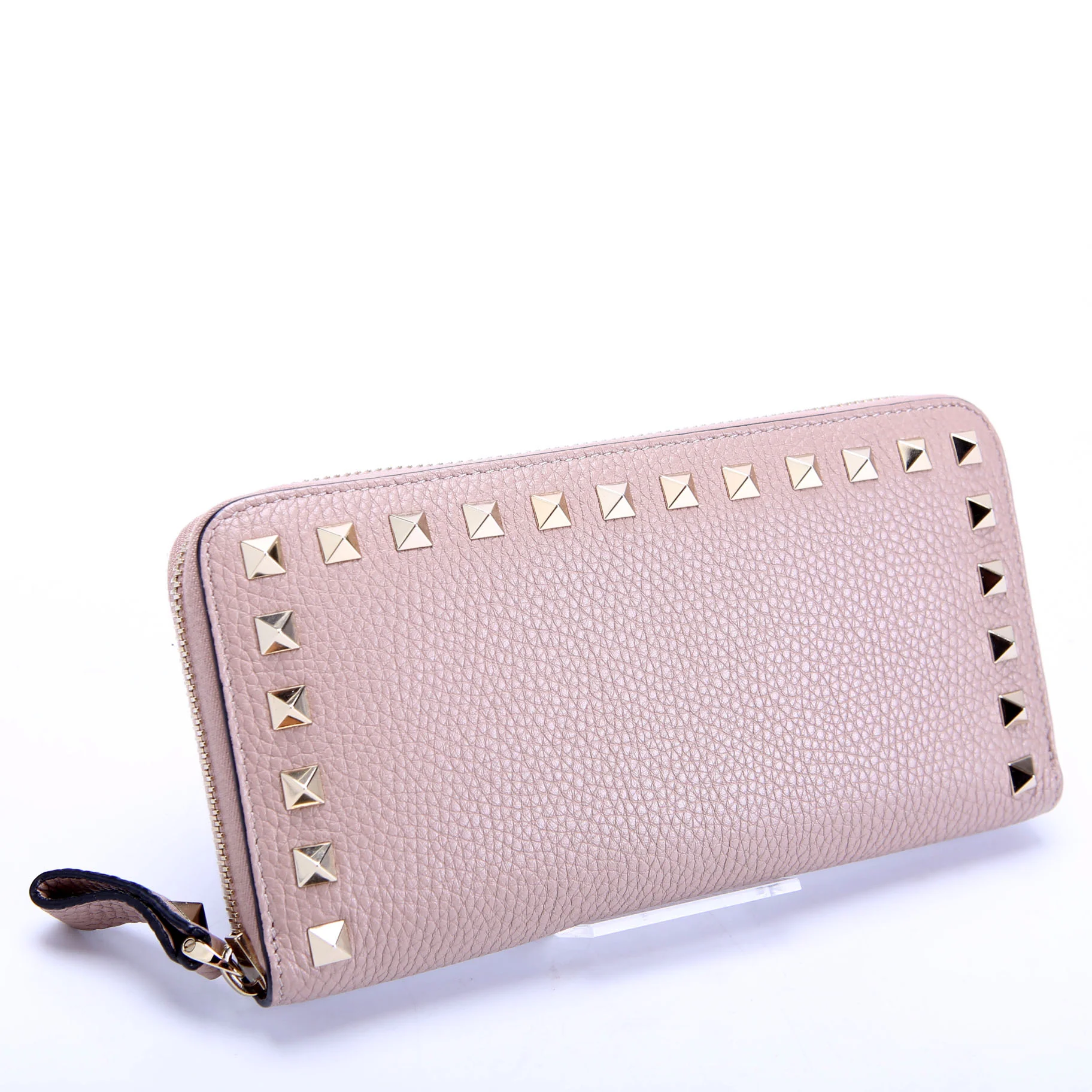 Rockstud Zip Around Wallet Taupe - Image 2