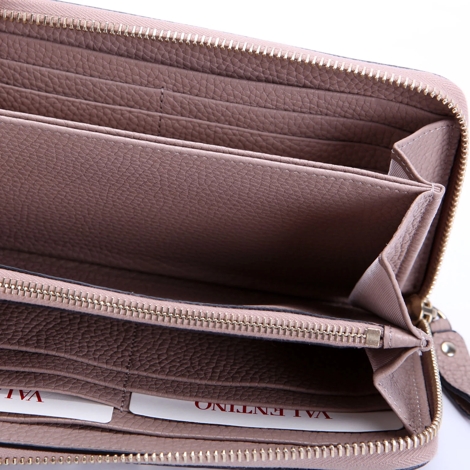 Rockstud Zip Around Wallet Taupe - Image 7